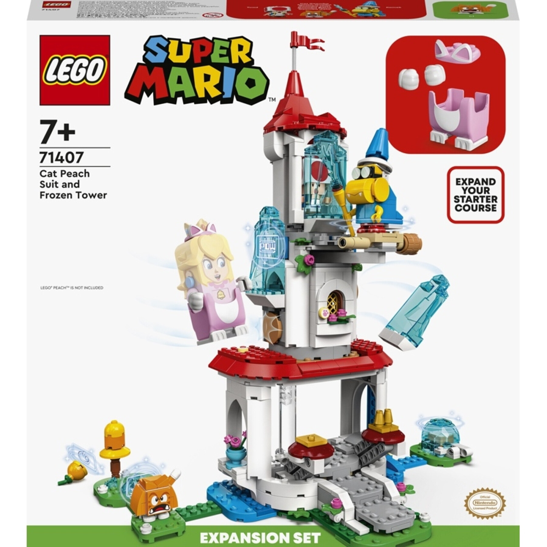 Building sets peach gelee tower+mario costume Lego