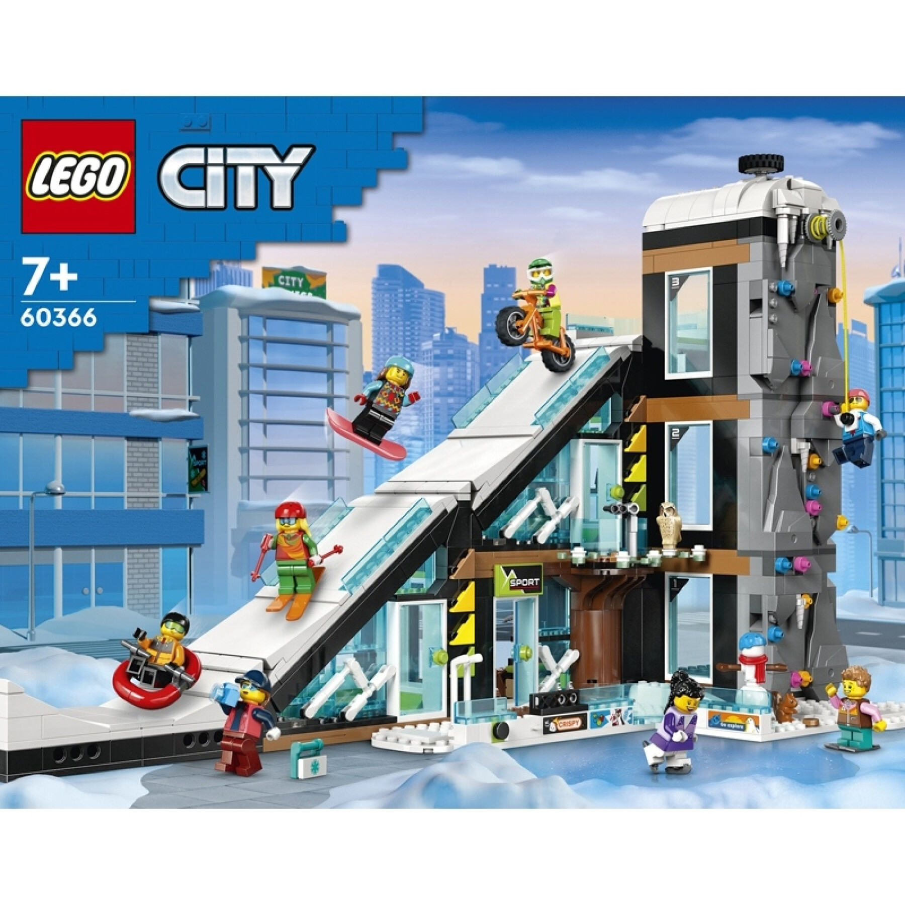 Construction games, ski and climbing complex Lego City