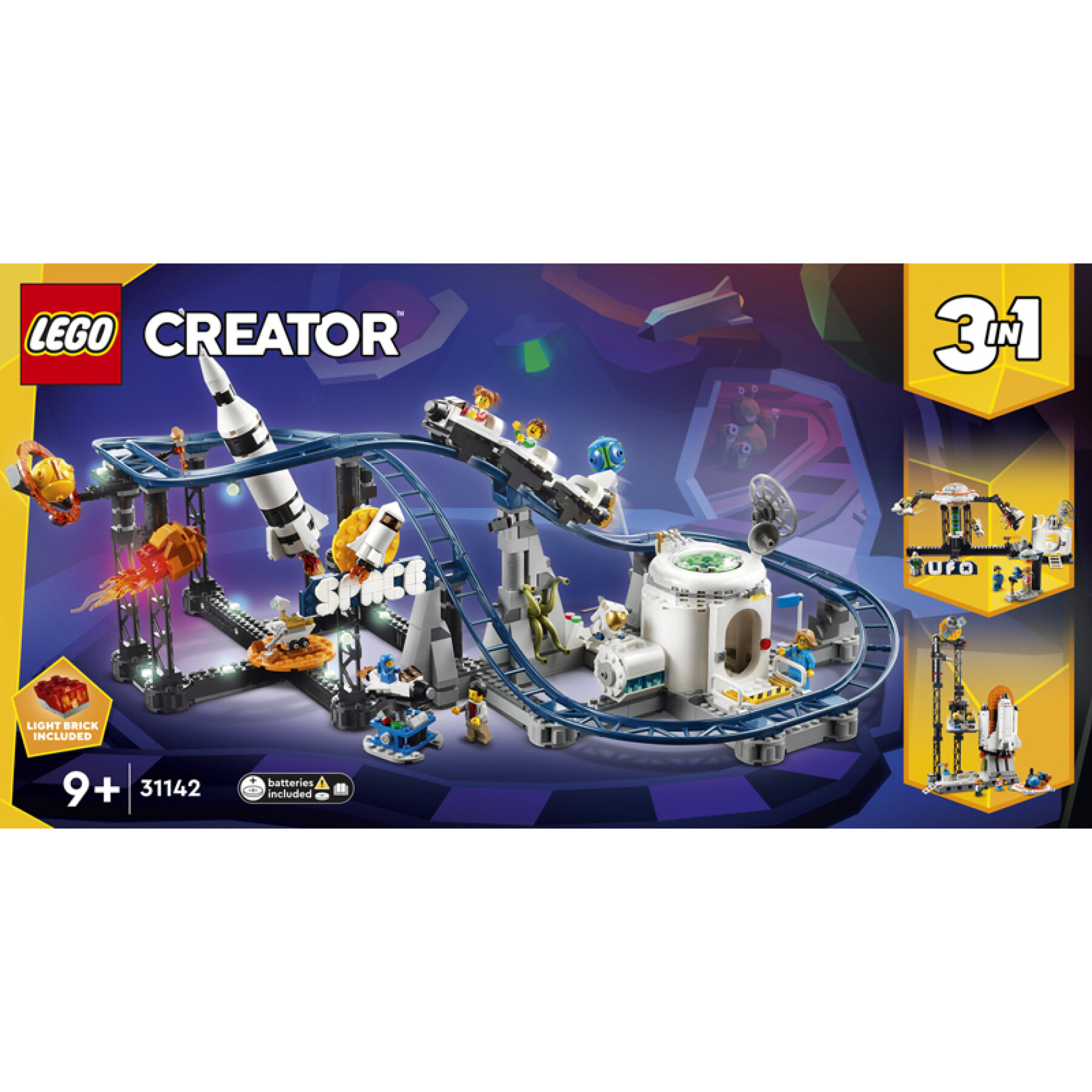 Space creator roller coaster building sets Lego