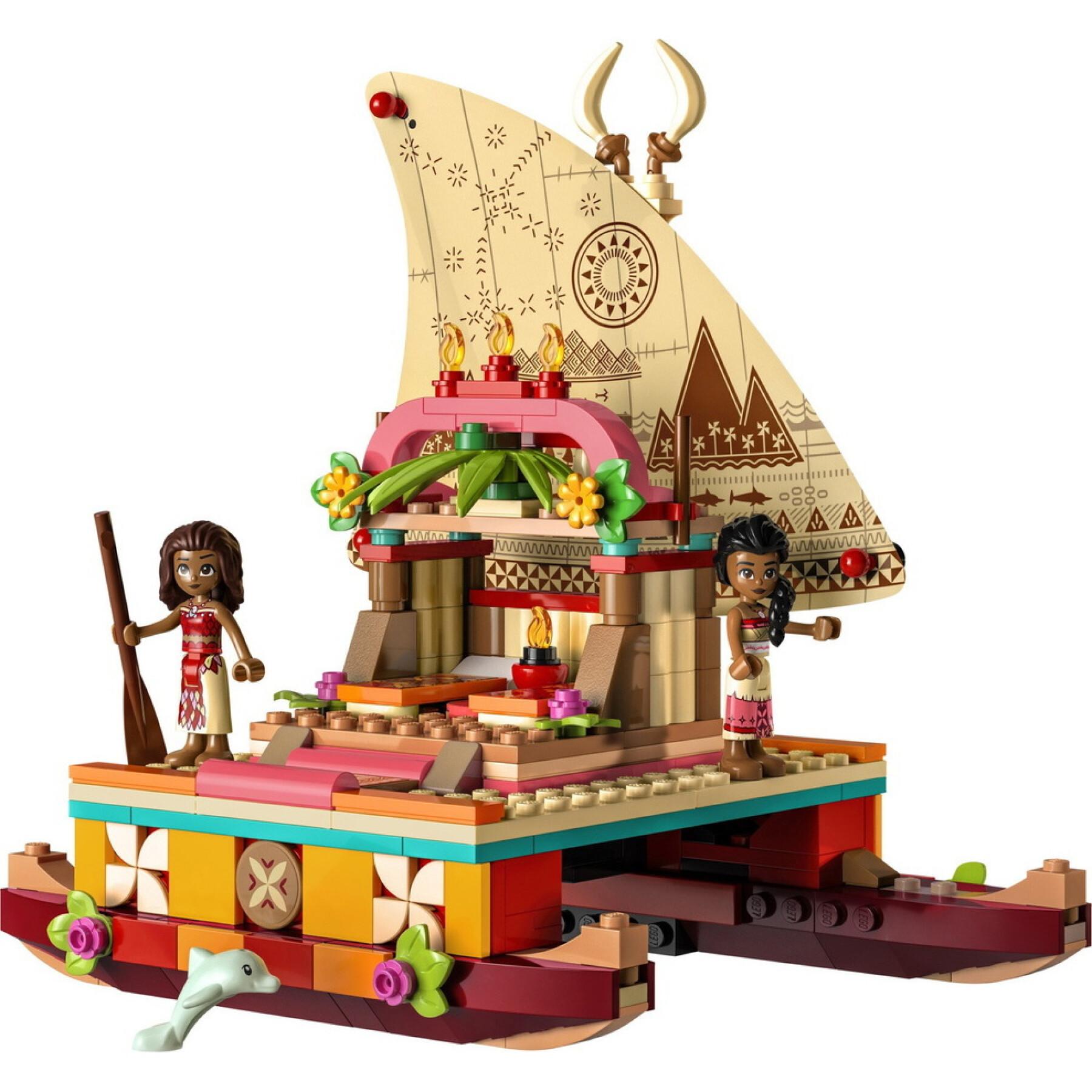 vaiana's exploration boat Lego