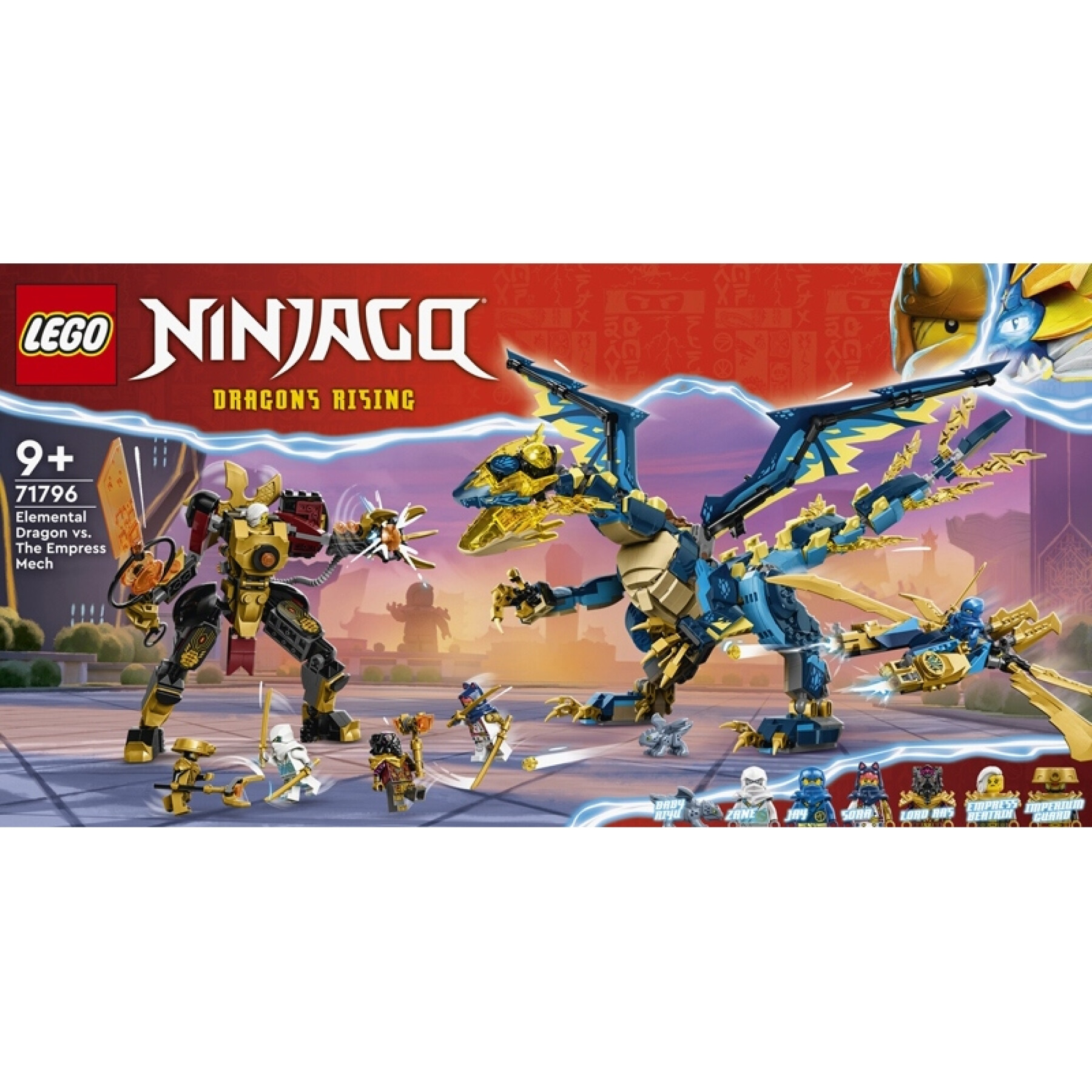 Elementary dragon vs. robot building sets Lego Ninjago
