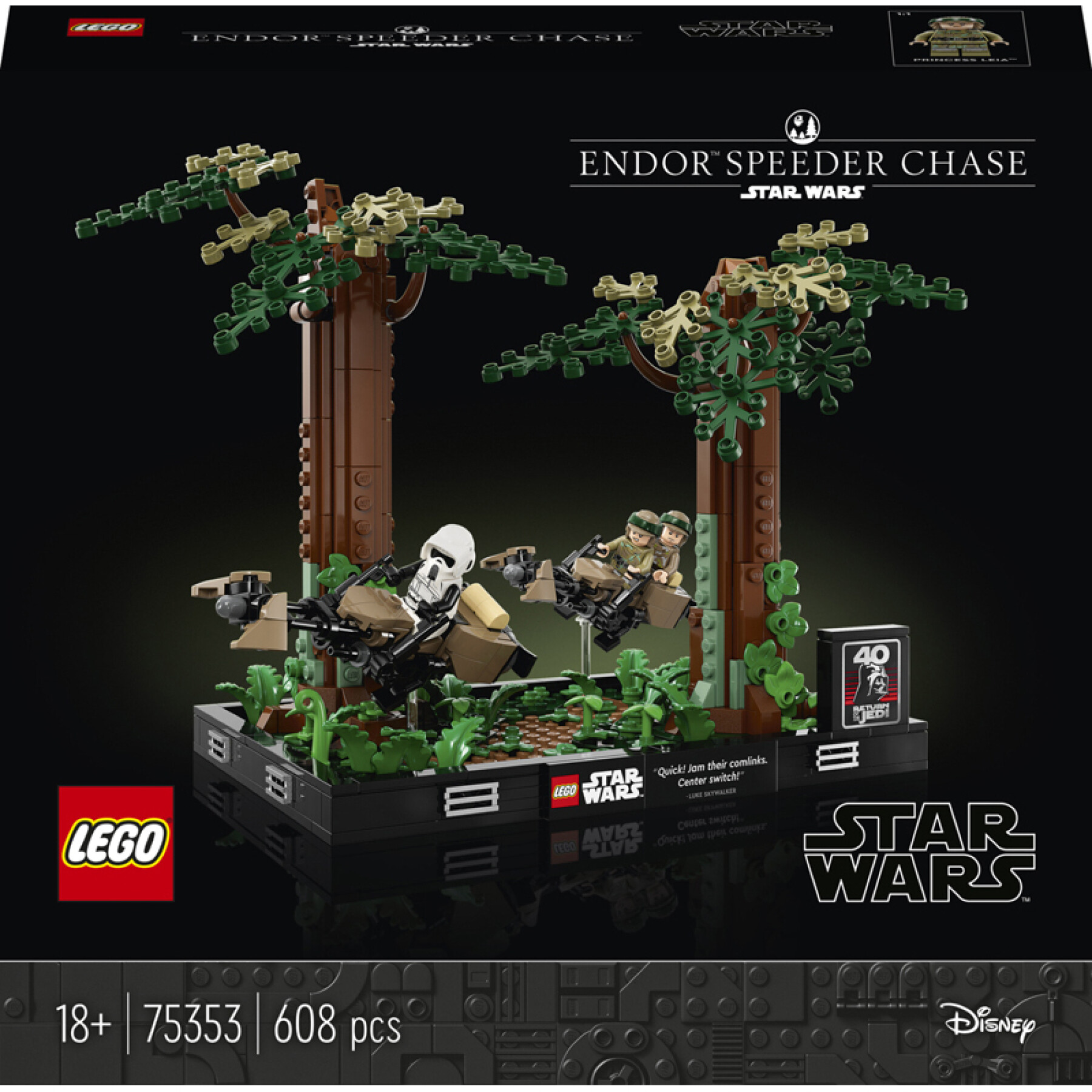 Building sets diorama pursuit speeder Lego Star Wars