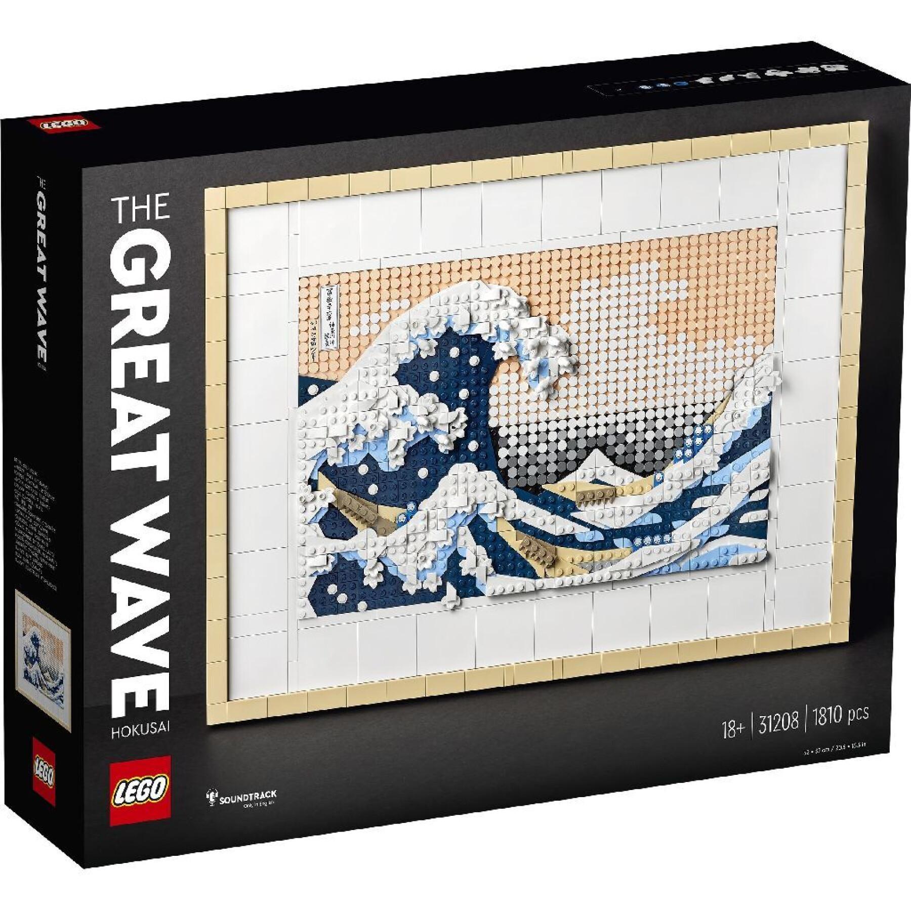 La grande vague building sets Lego Hokusai