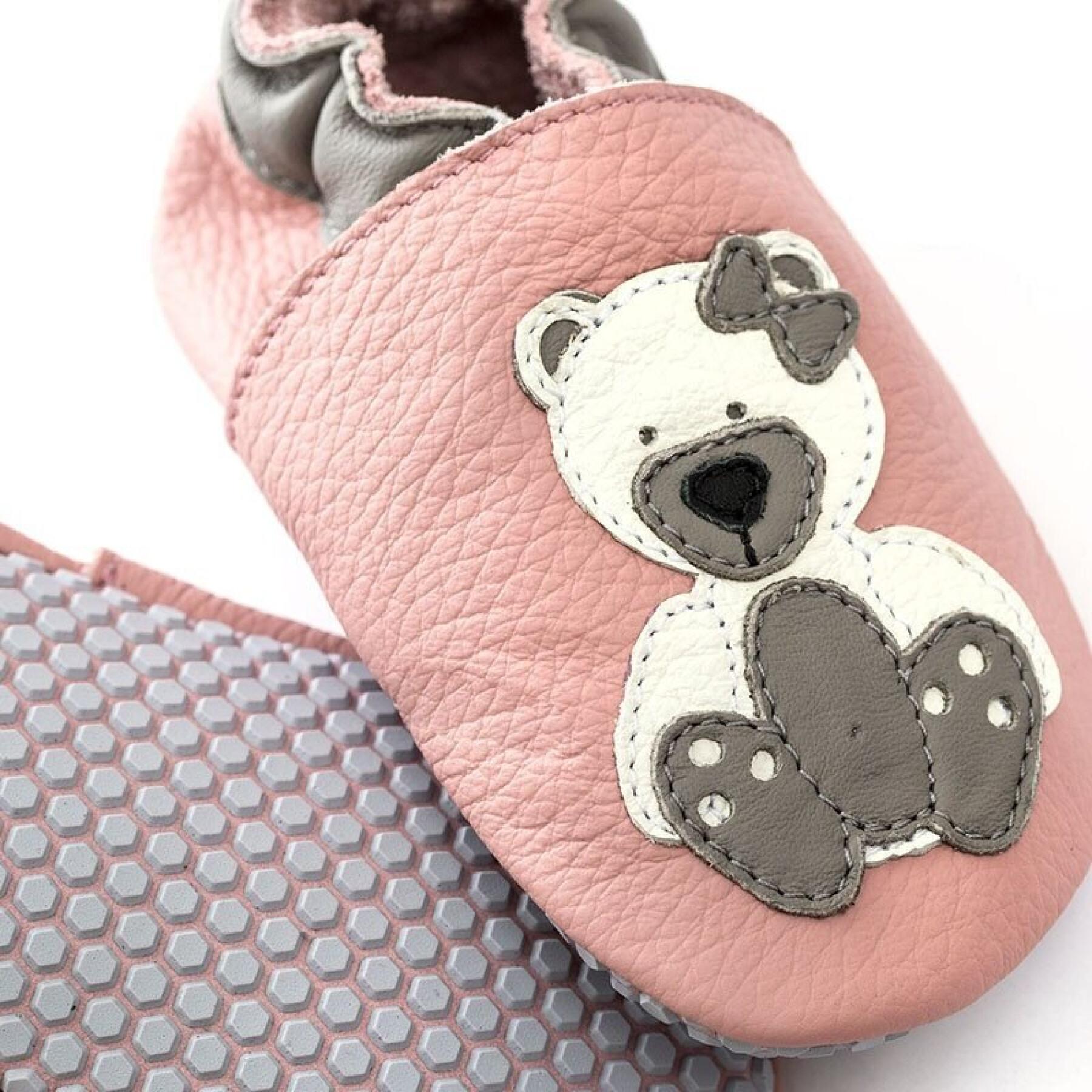 Baby girl soft slippers Liliputi Polar Teddy