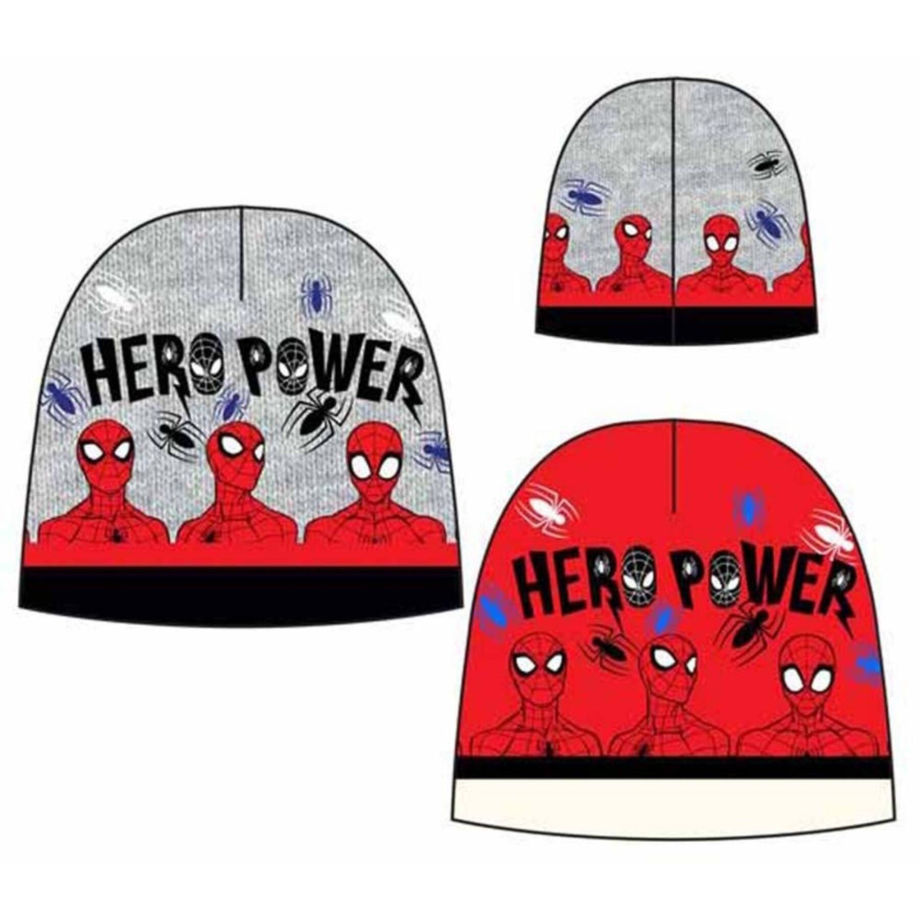 2 colors beanie child spiderman hero power Marvel