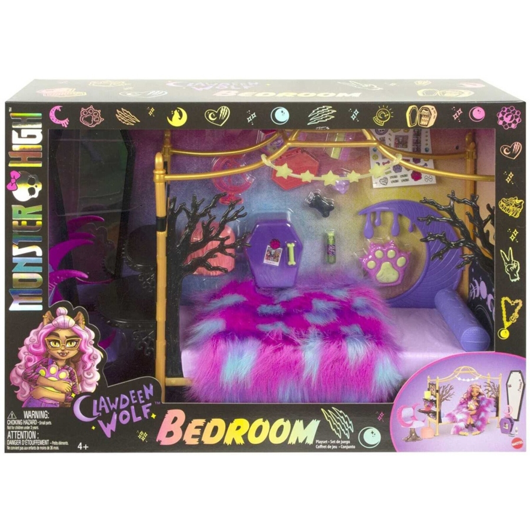Accessories for clawdeen bedroom dolls Mattel France Monster High