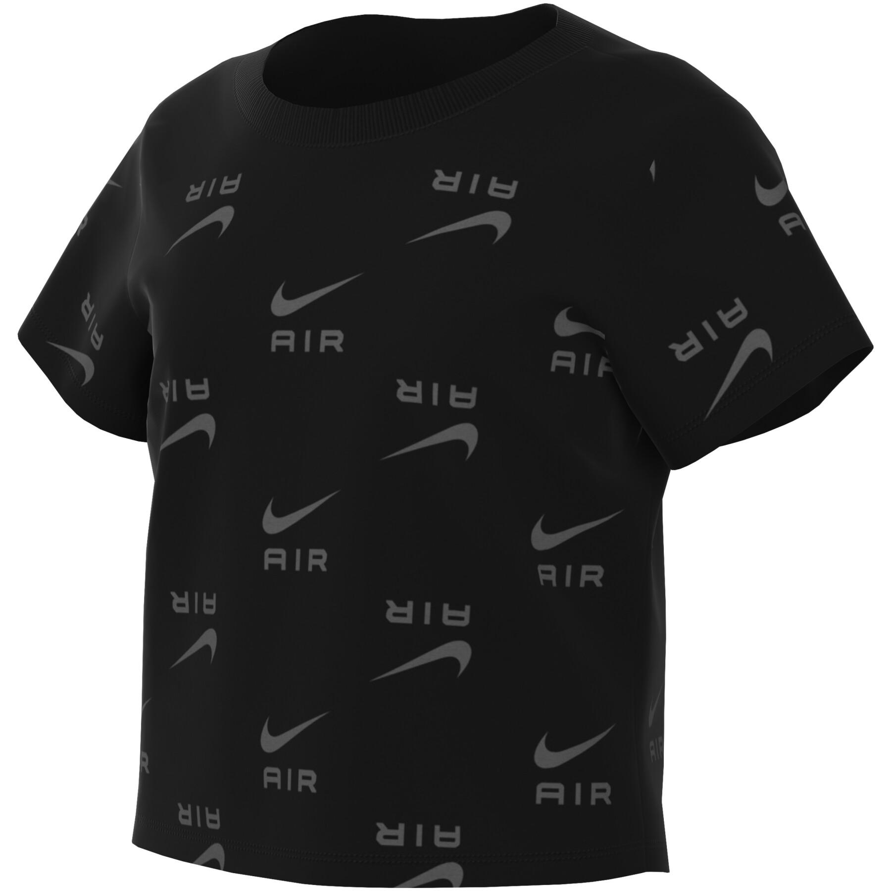 Girl's crop T-shirt Nike Air AOP