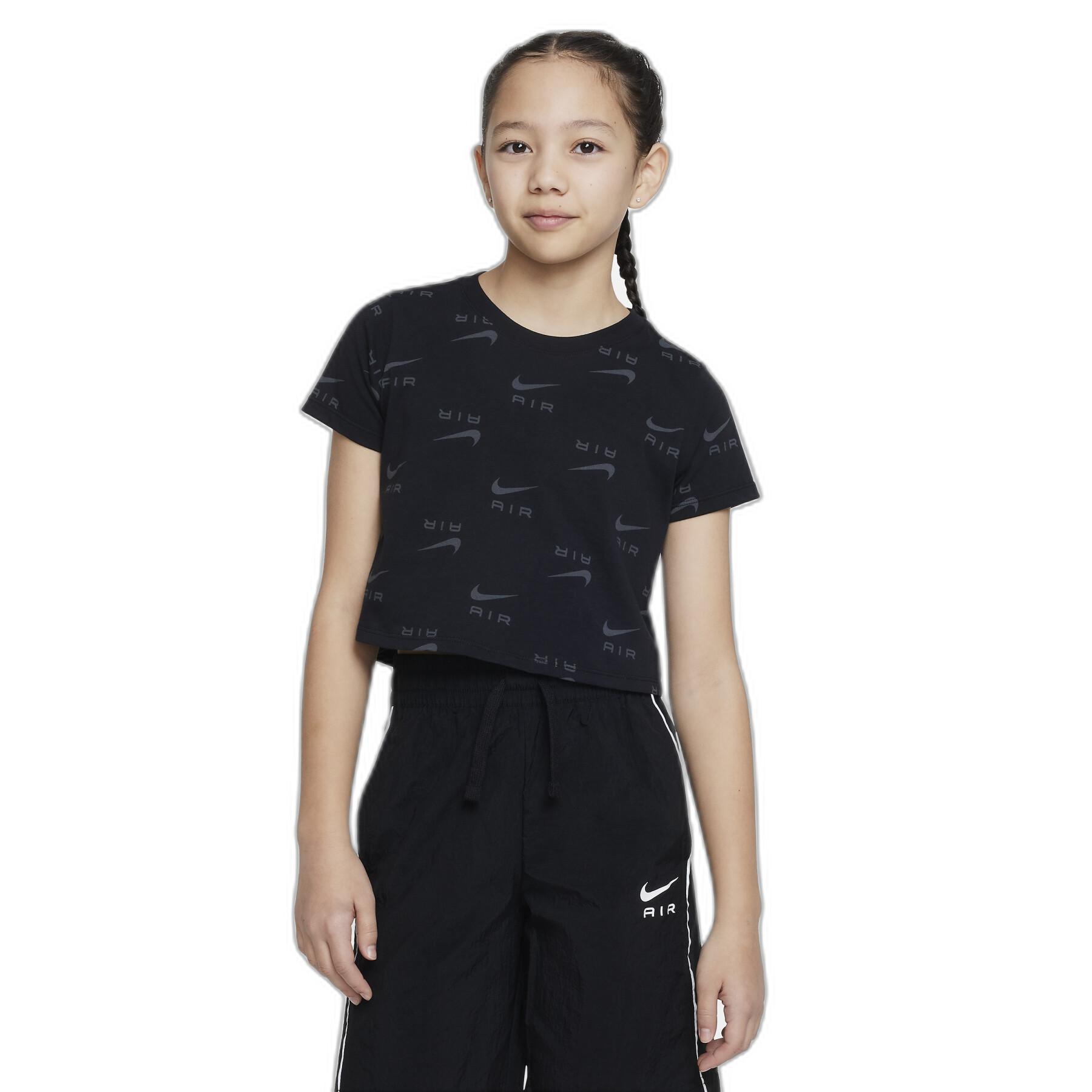 Girl's crop T-shirt Nike Air AOP