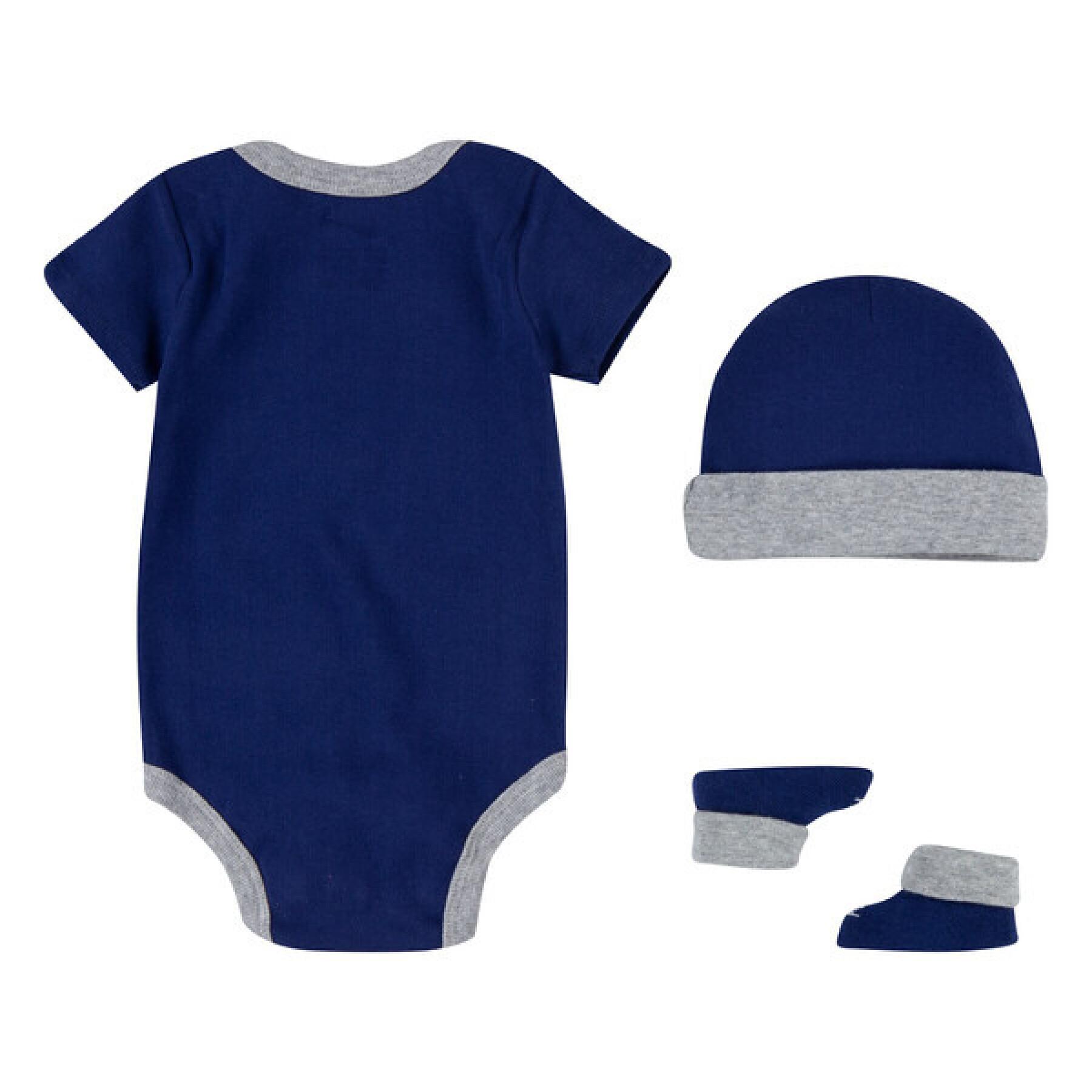 Baby boy romper + hat + booties set Nike NHN Furura Logo
