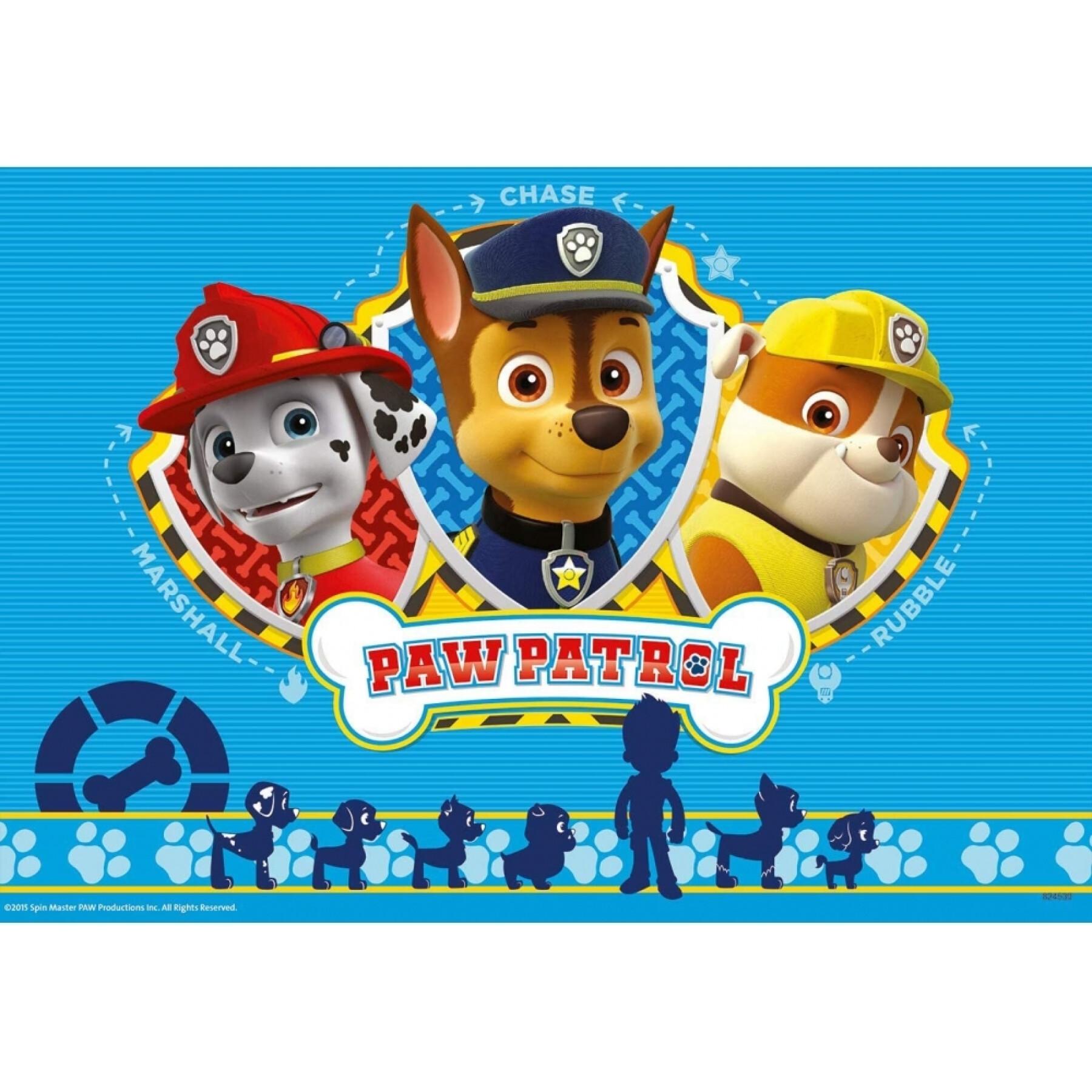Double puzzle of 12 pieces Paw Patrol