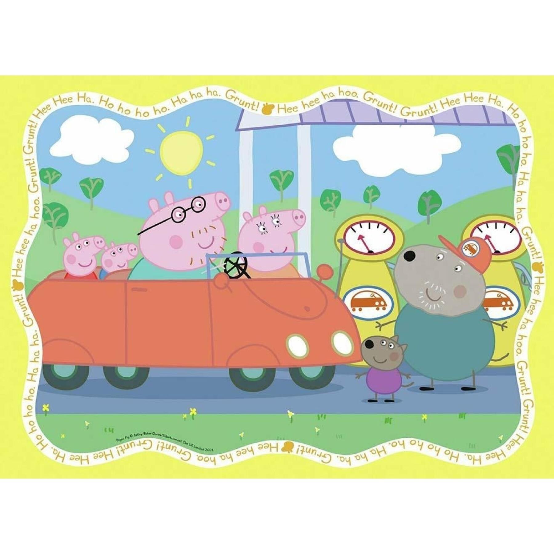 Puzzle of 4 x 42 pieces multi Peppa Pig