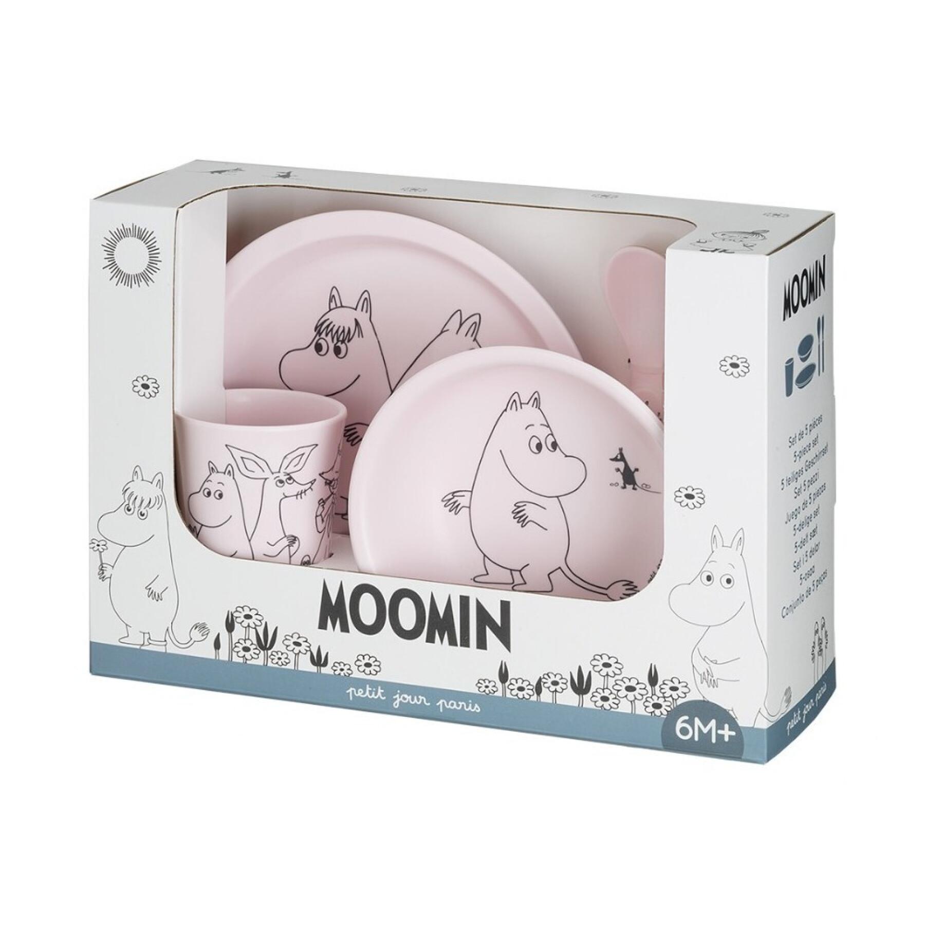 5-piece dinette Petit Jour Moomin