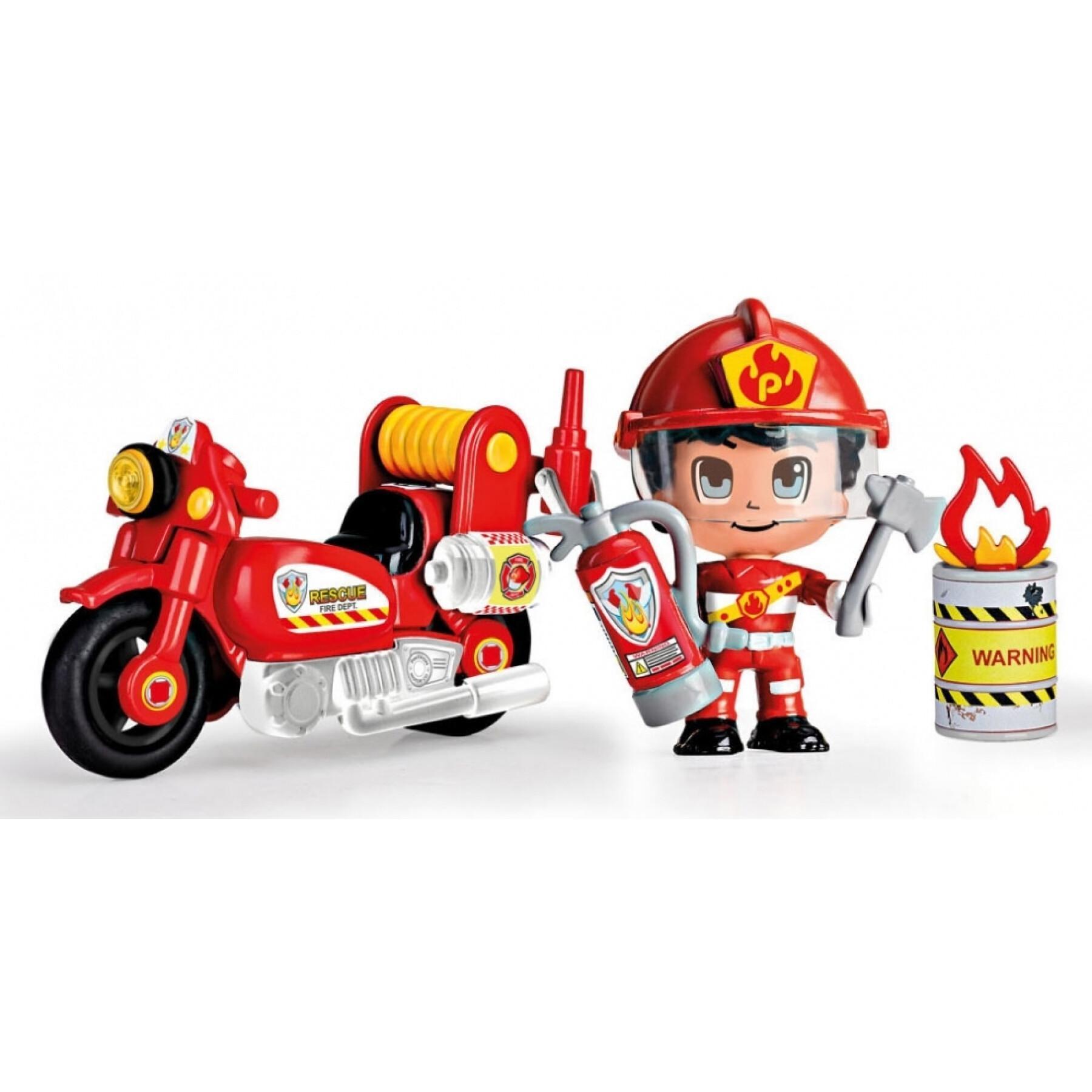 Fireman's motorcycle Pinypon