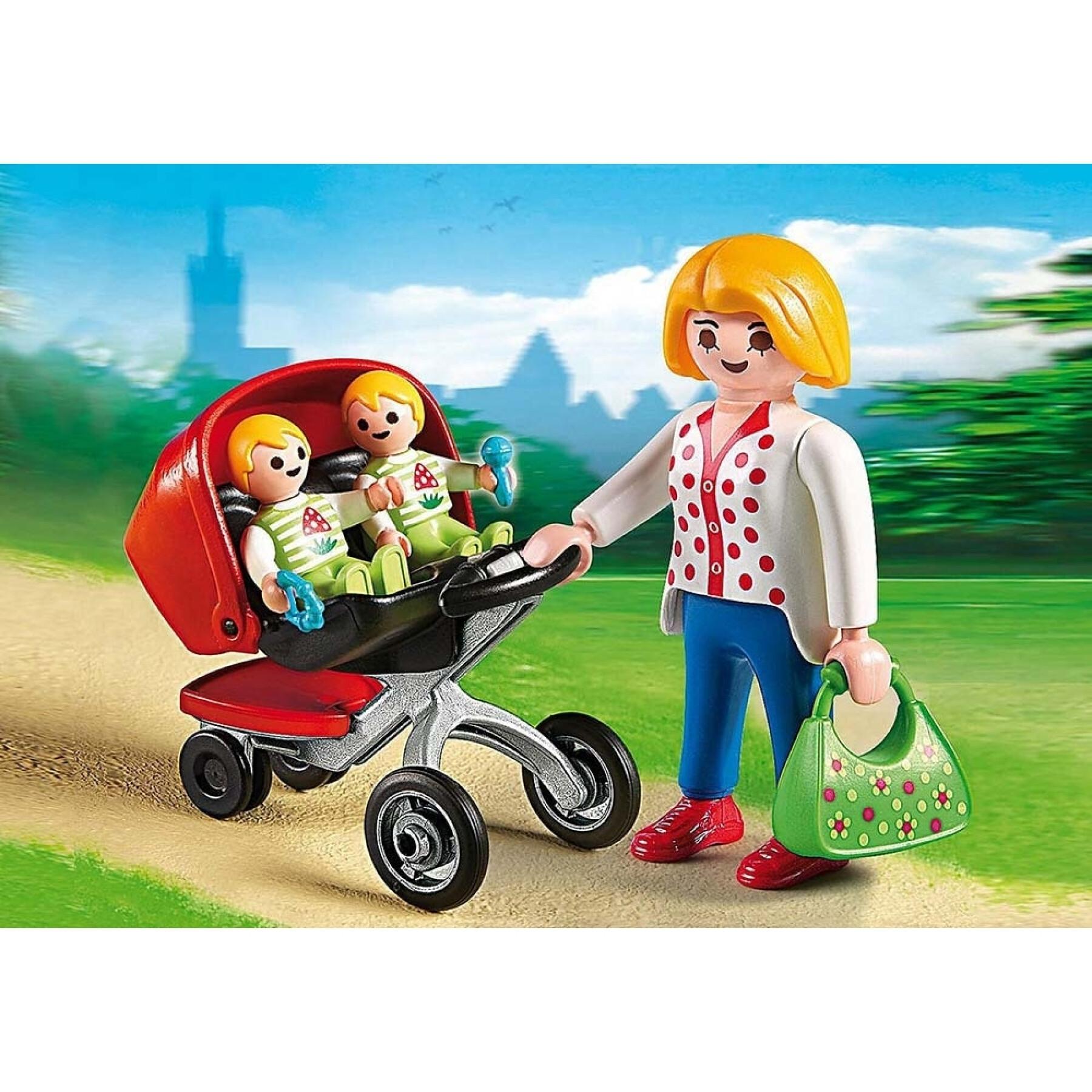 Mommy and twin stroller Playmobil City Life
