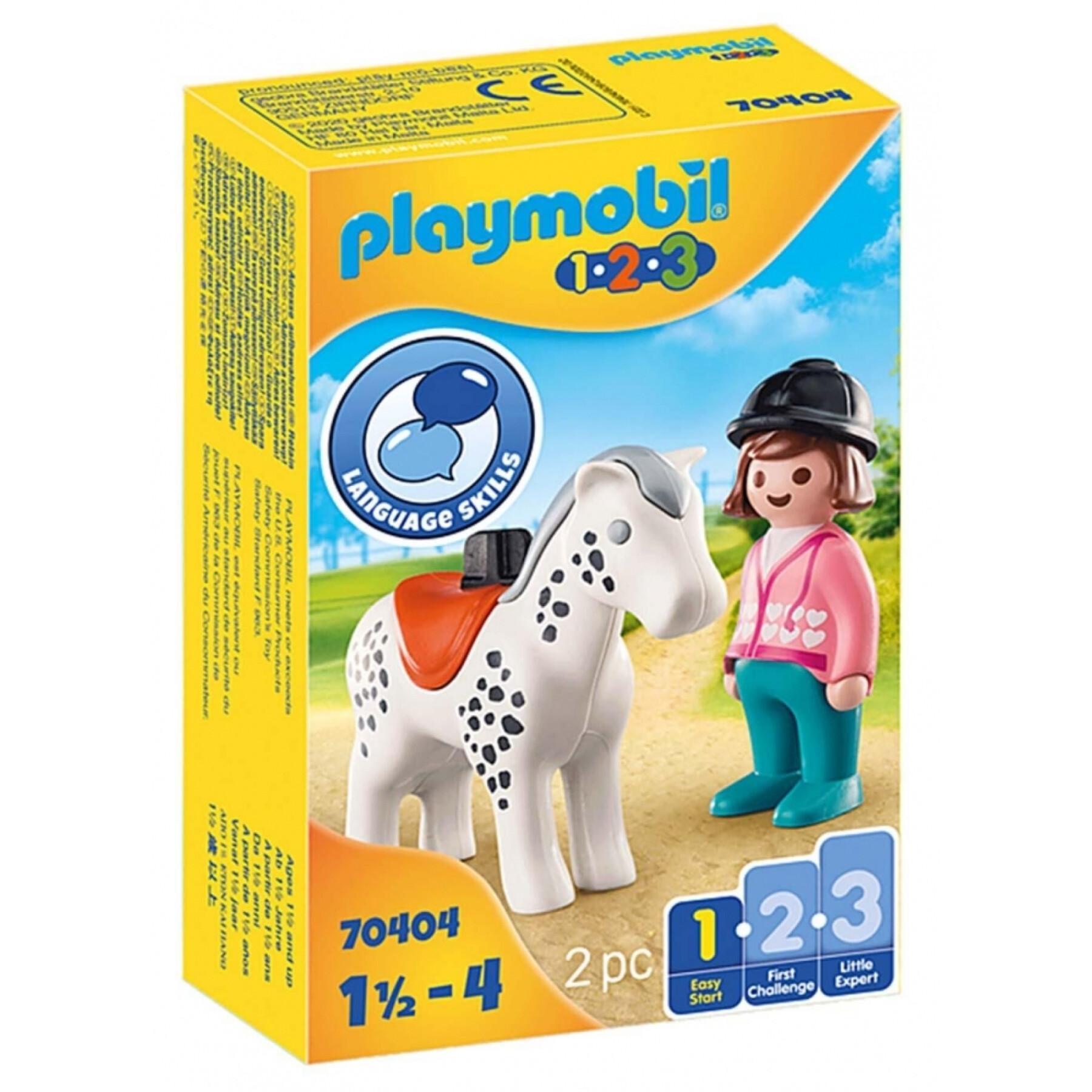 Rider with horse Playmobil 1.2.3