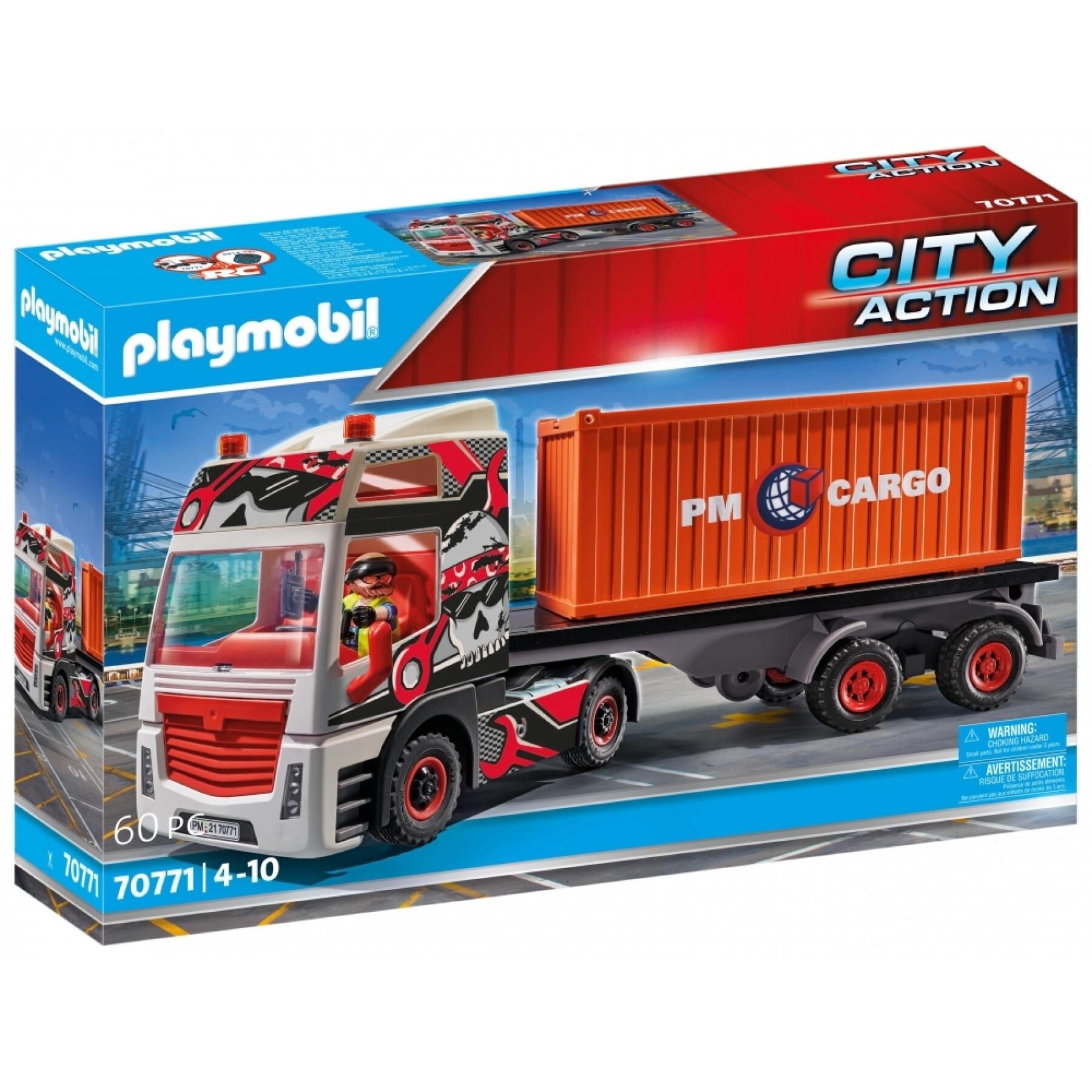 Truck with city trailer Playmobil