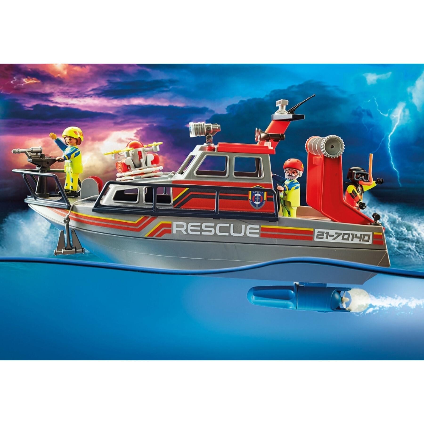 Marine rescue yacht Playmobil City Rescue