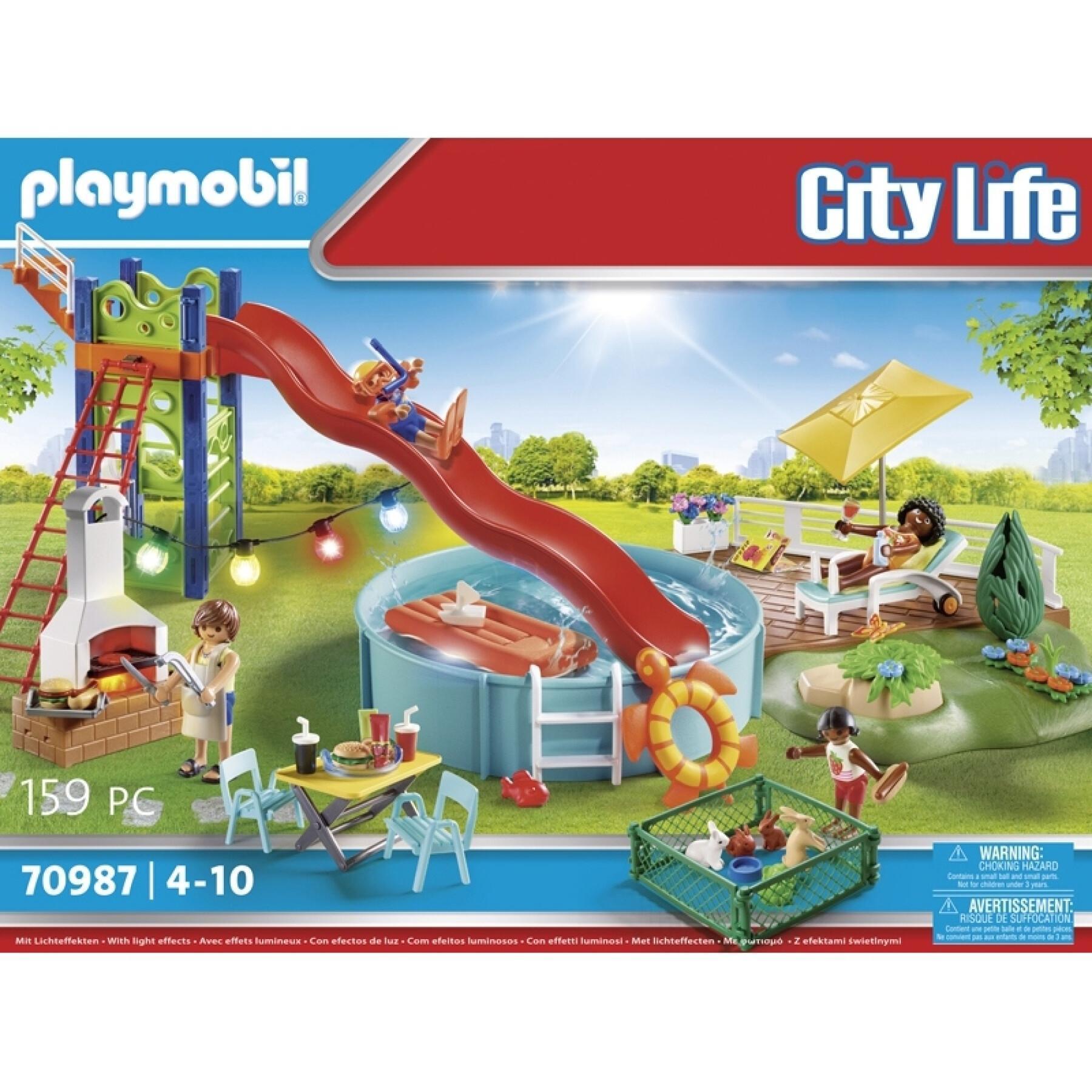 Figurine relaxation area with swimming pool Playmobil