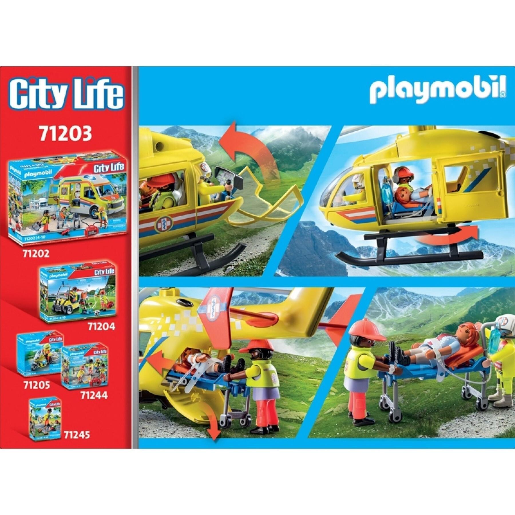 Early-learning games rescue helicopter Playmobil