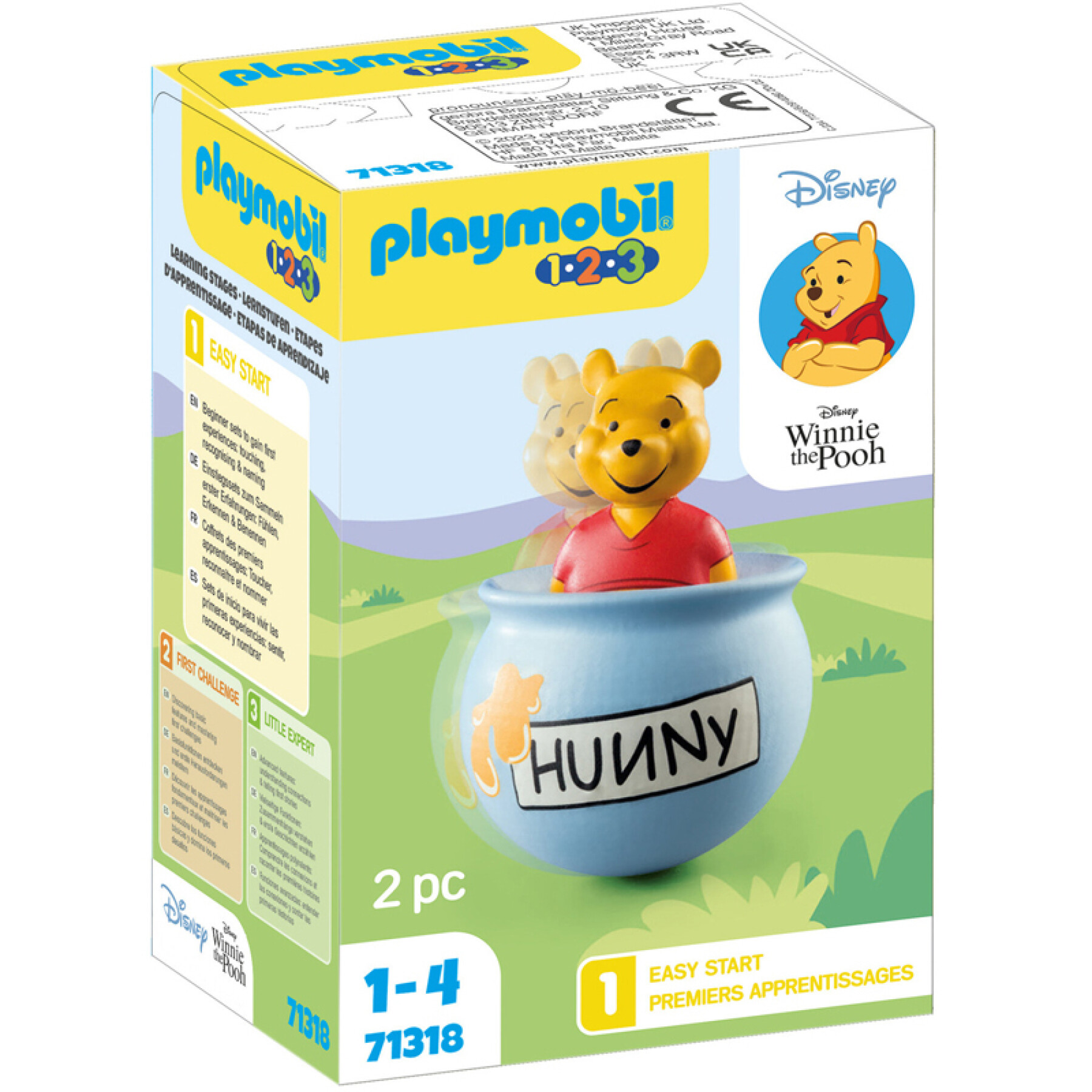 Figurine winnie +culbuto honey pot Playmobil 12