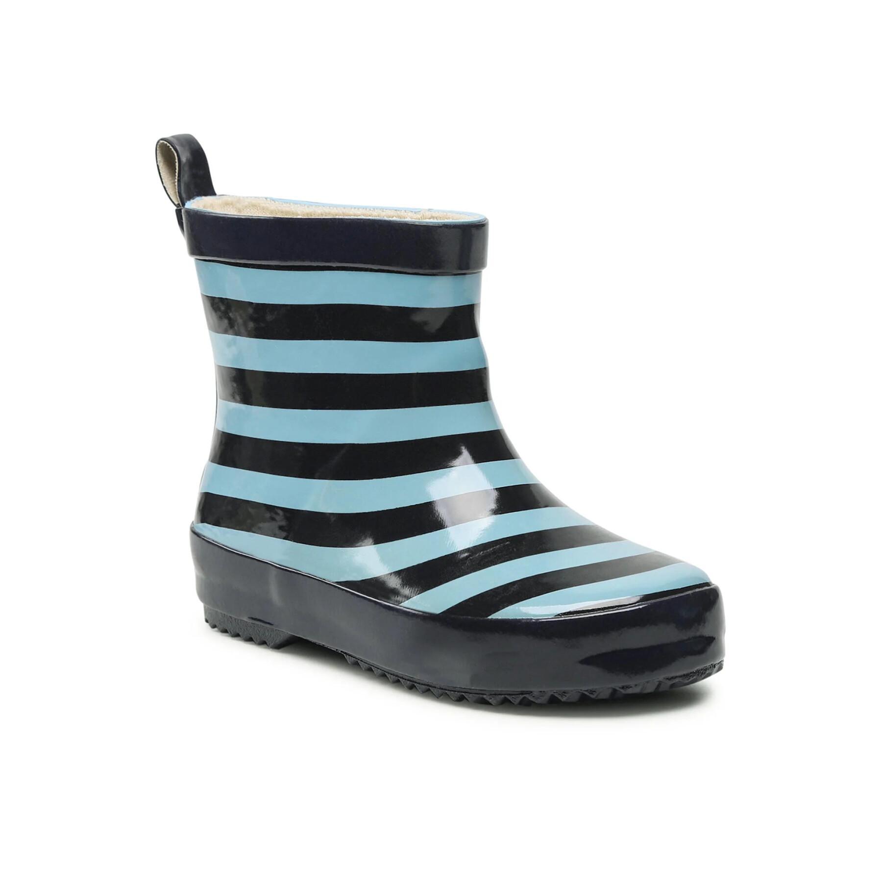 Baby rubber rain boots Playshoes Low Stripes