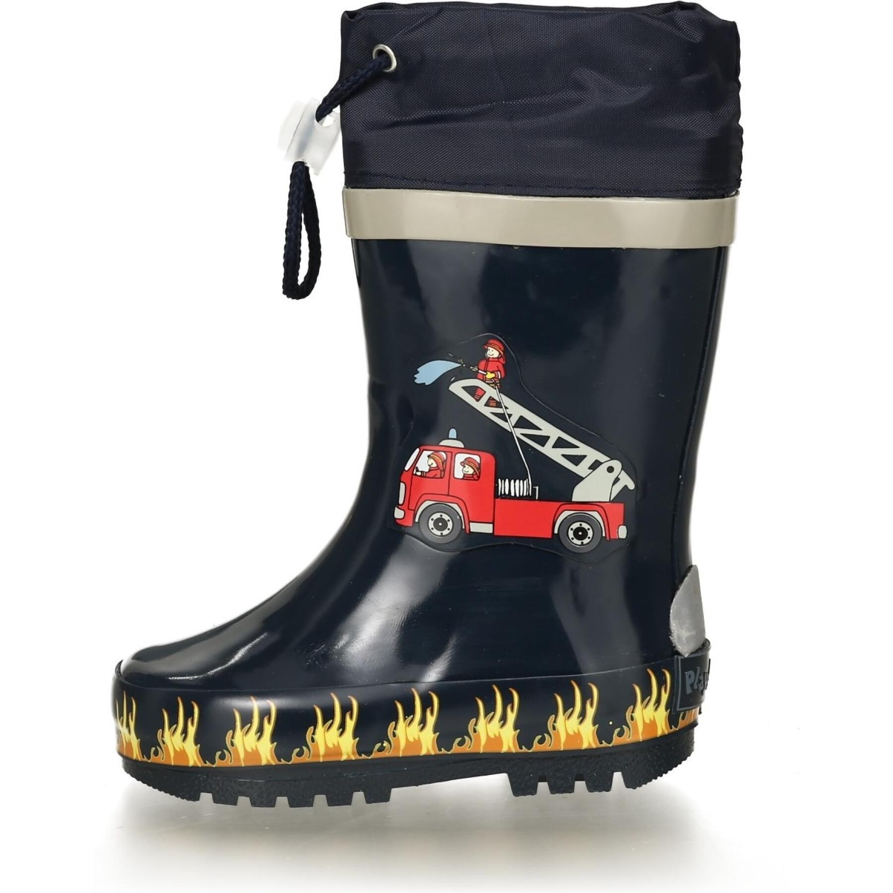 Baby rubber rain boots Playshoes Fire Brigade