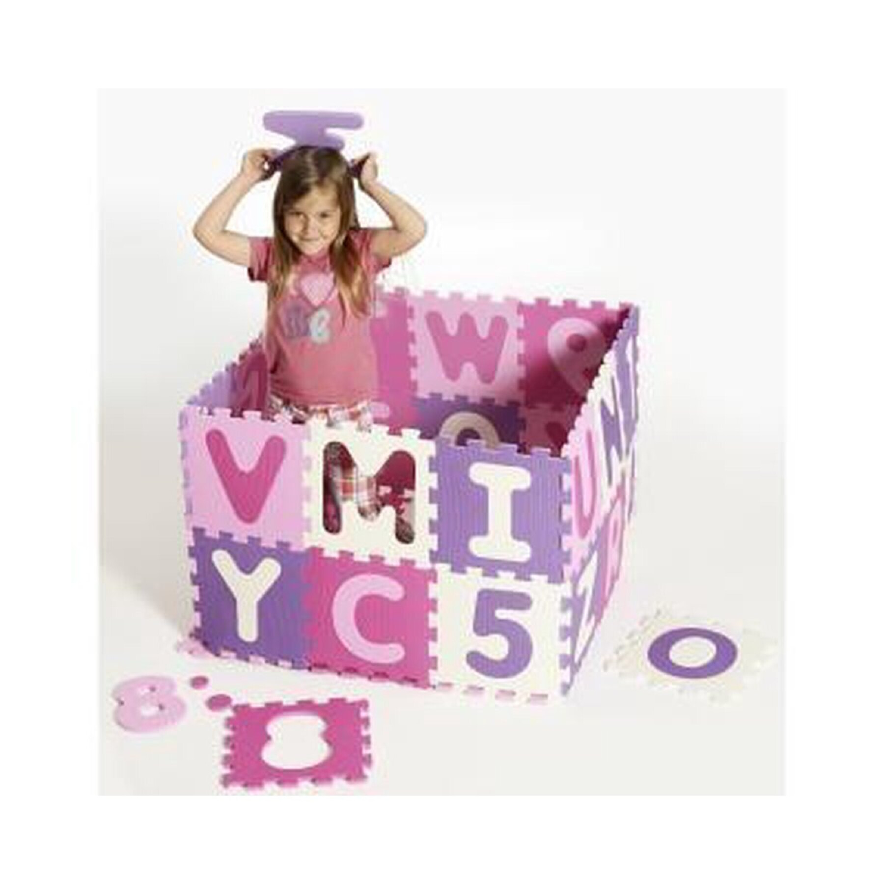 Children's puzzle mat Playshoes Eva Pastel (x36)