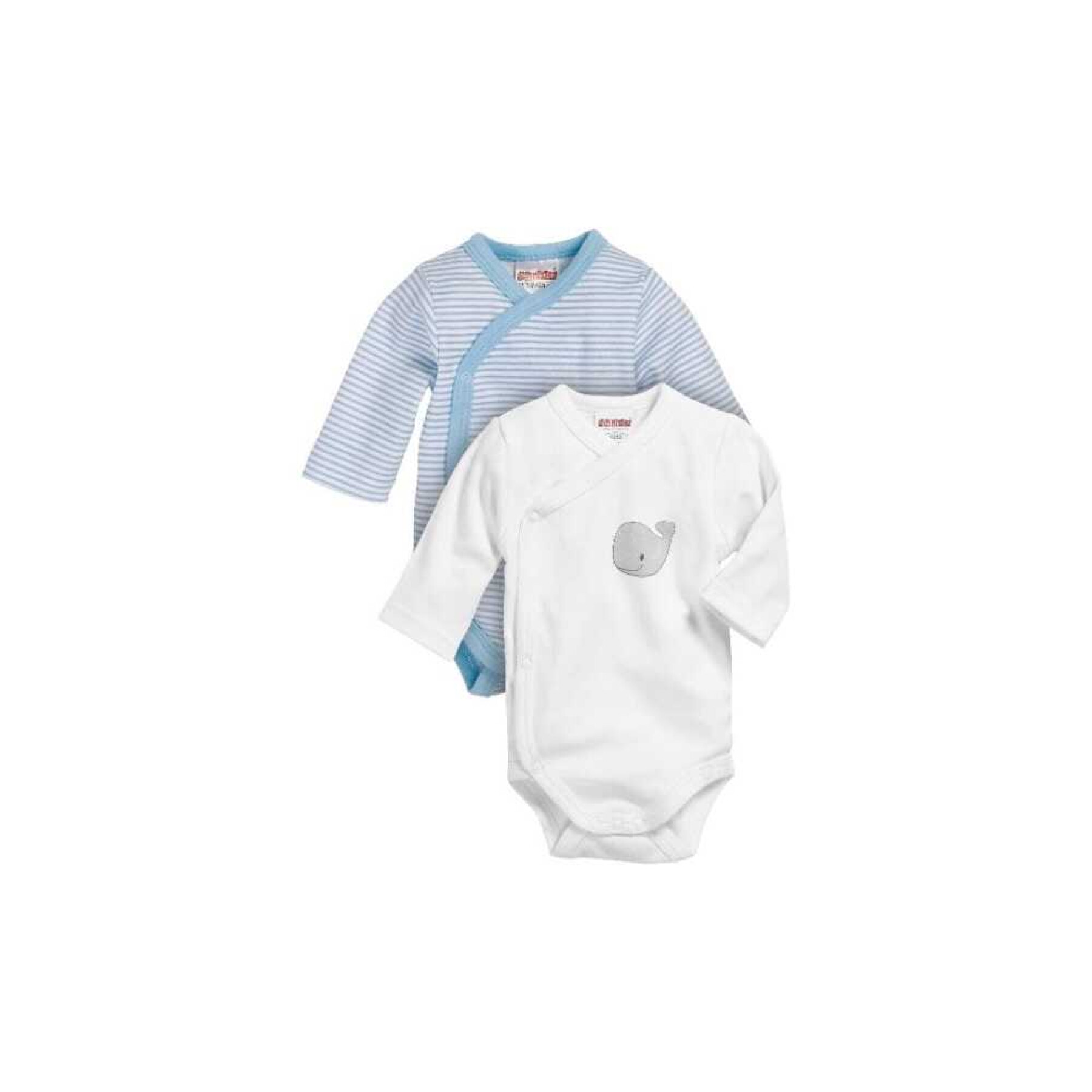 Baby 1/1 sleeves bodysuit Playshoes Whale (x2)