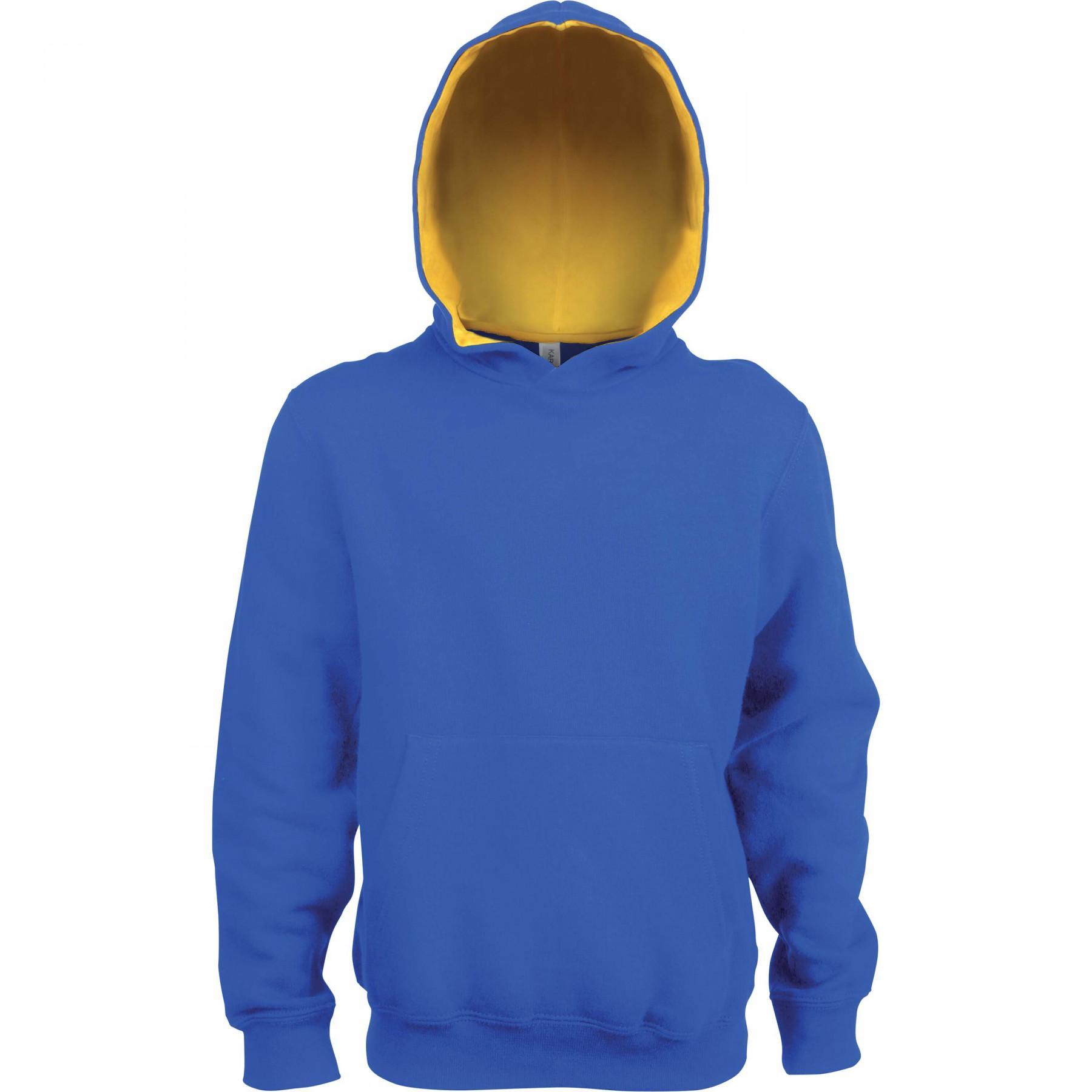 Children's hoodie Kariban Contrastée