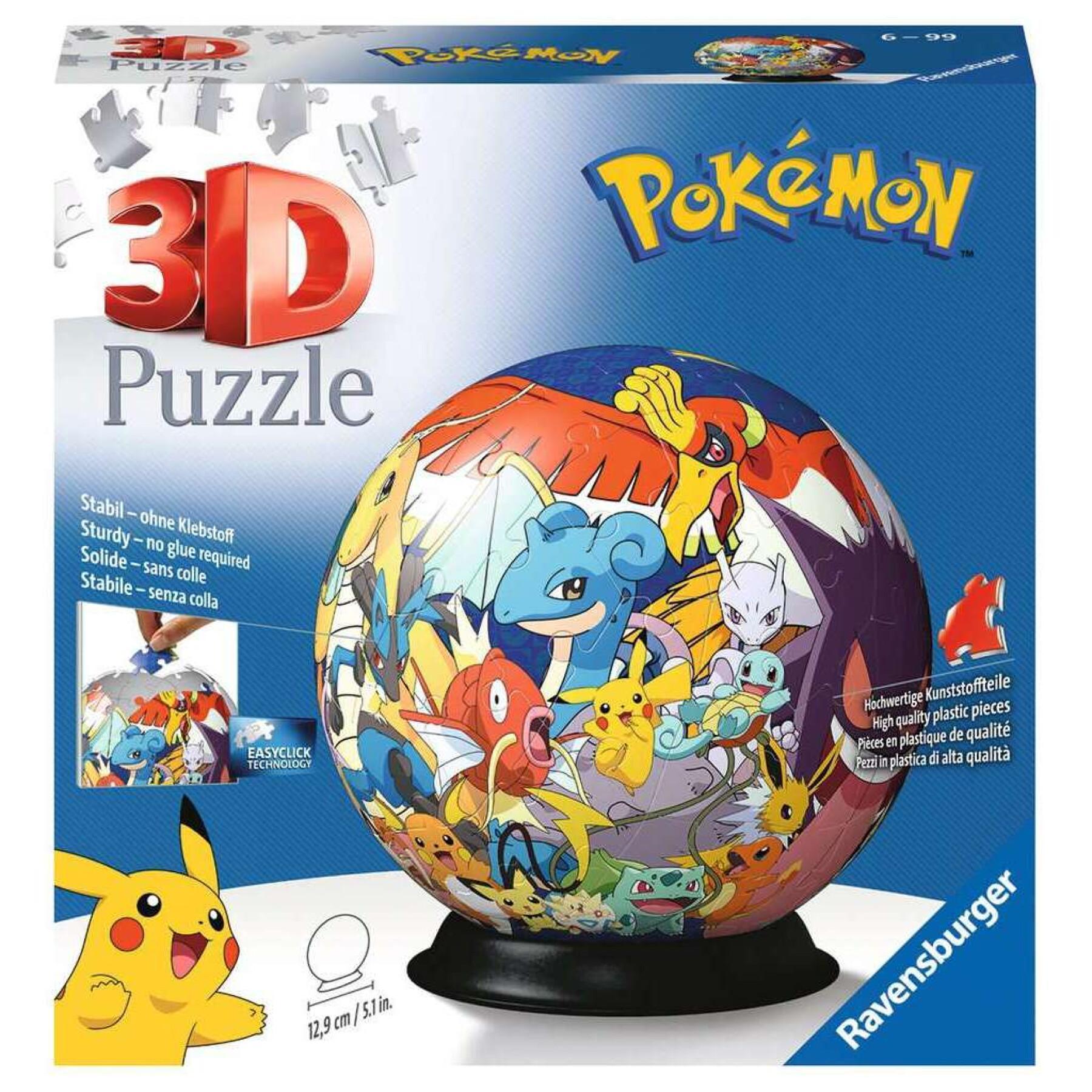 Puzzle 72 pieces 3d ball - pokémon Ravensburger