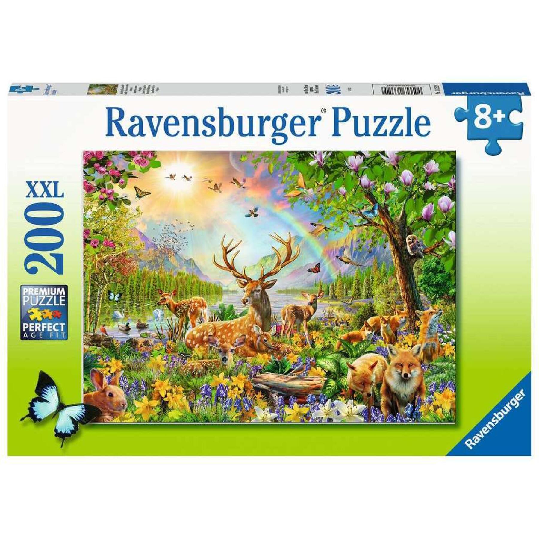 200-piece puzzle xxl family of deer and other animals Ravensburger