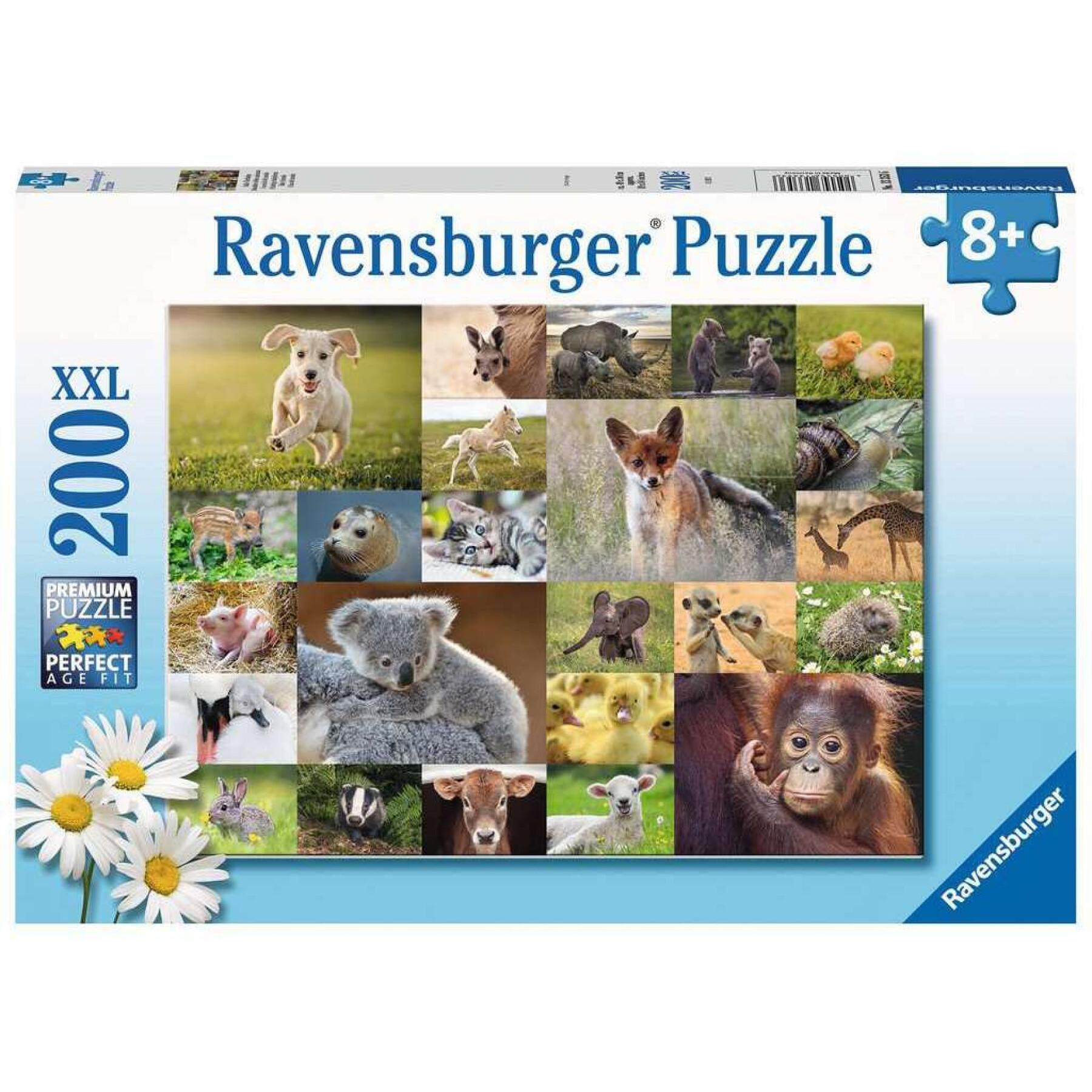 200-piece puzzle xxl adorable baby animals Ravensburger