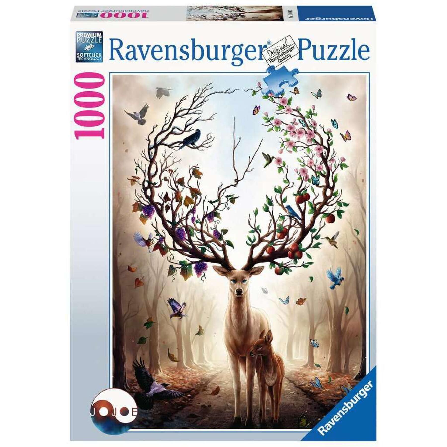 1000-piece fantastic deer puzzle Ravensburger