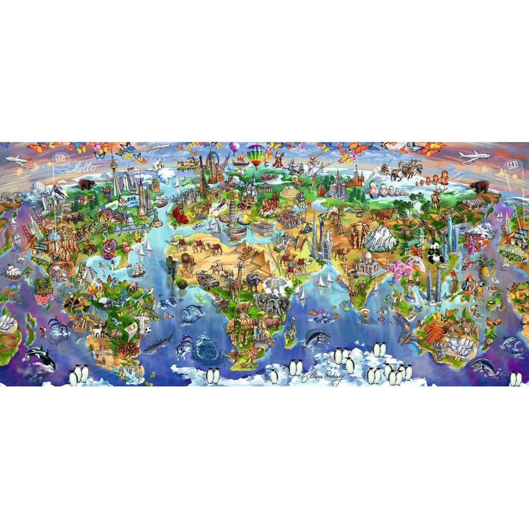 2000 pieces puzzle wonders of the world Ravensburger