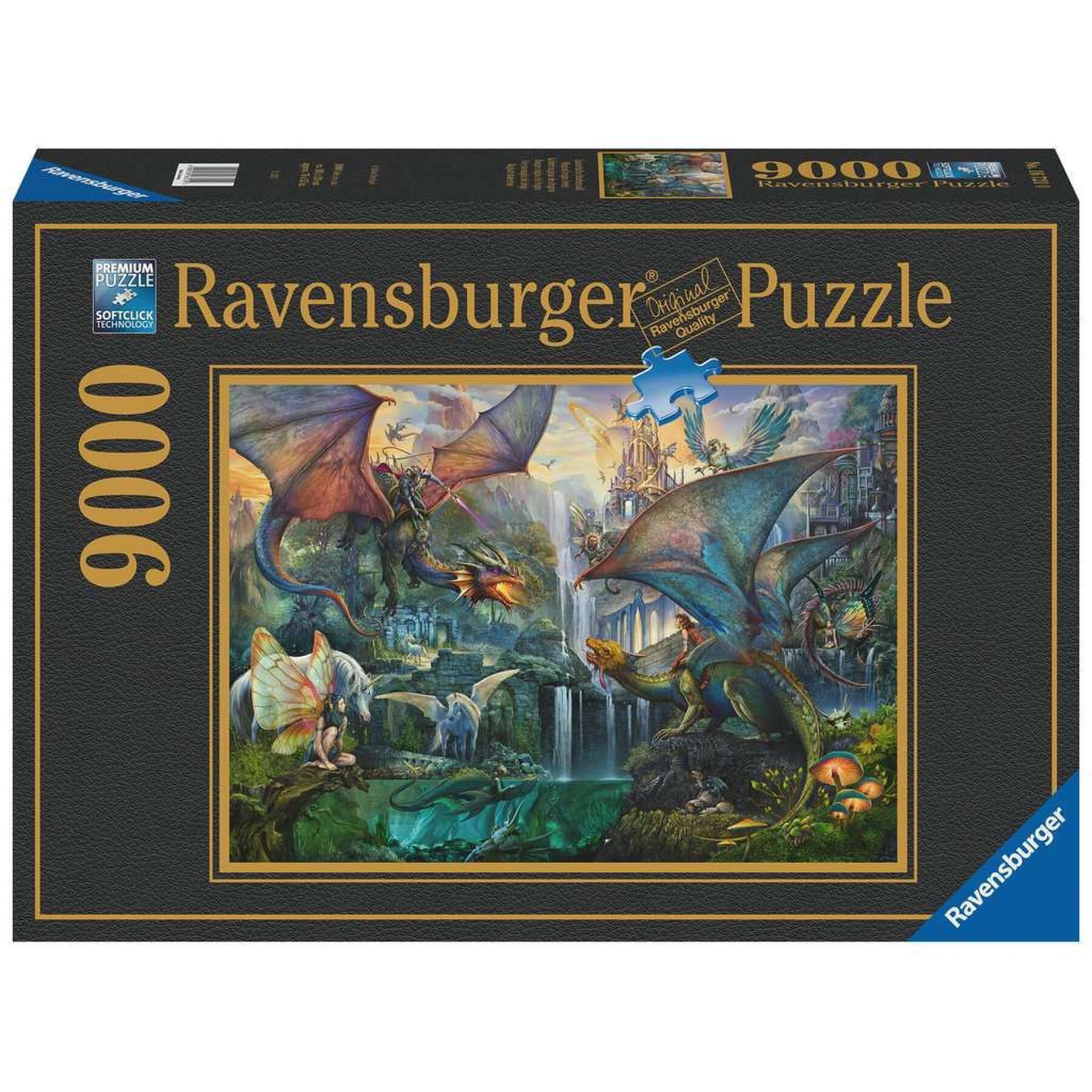 9000-piece jigsaw puzzle: the magic forest of dragons Ravensburger
