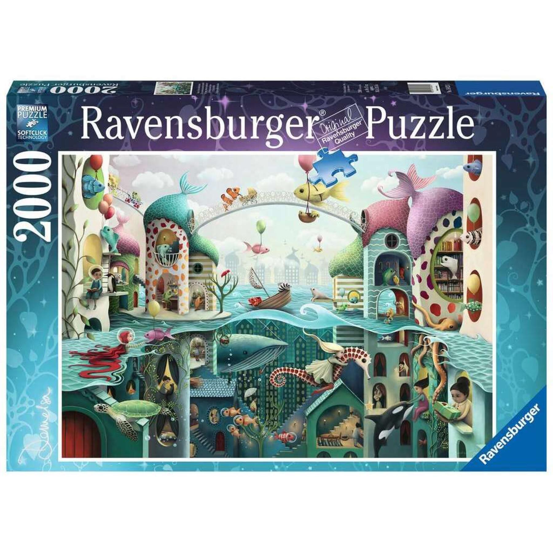 2000-piece puzzle: if fish could walk Ravensburger Demelsa Haughton