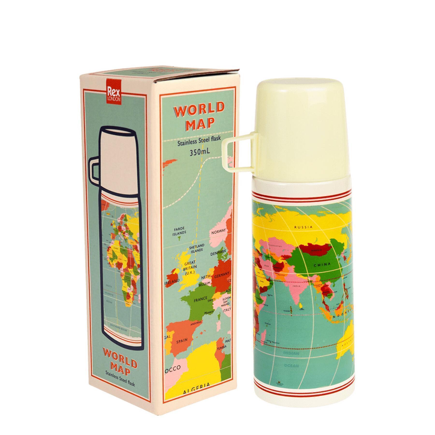 Childrens bottle and cup Rex London World Map