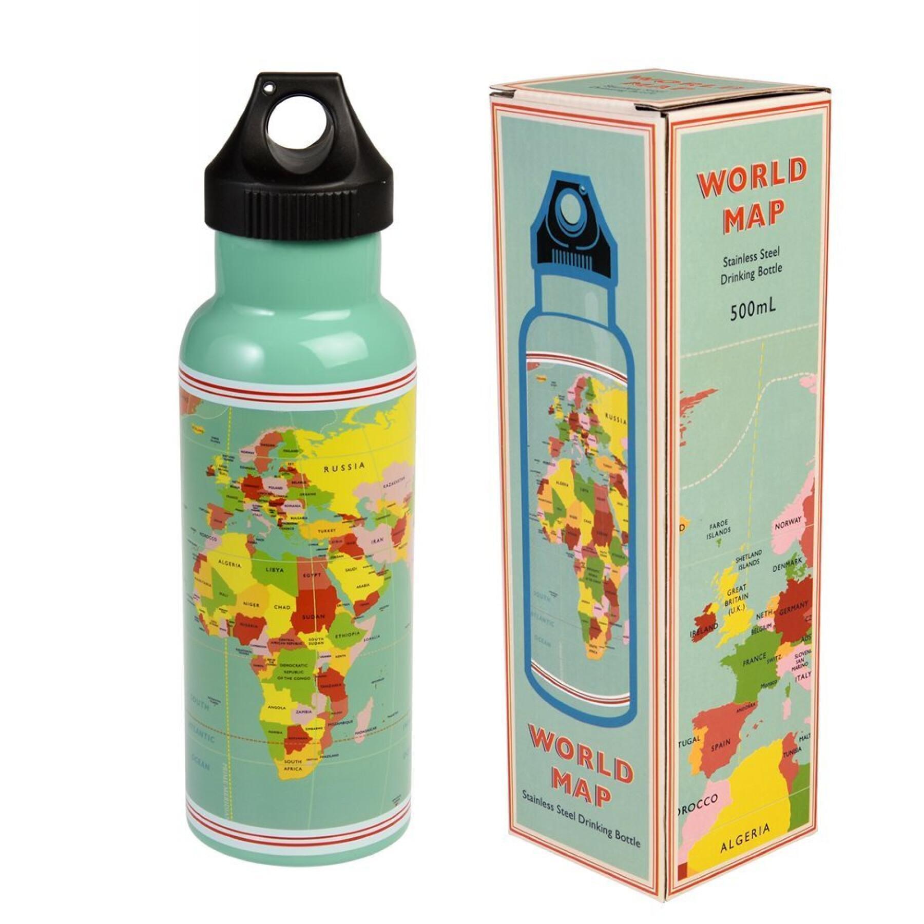 Stainless steel bottle for children Rex London World Map