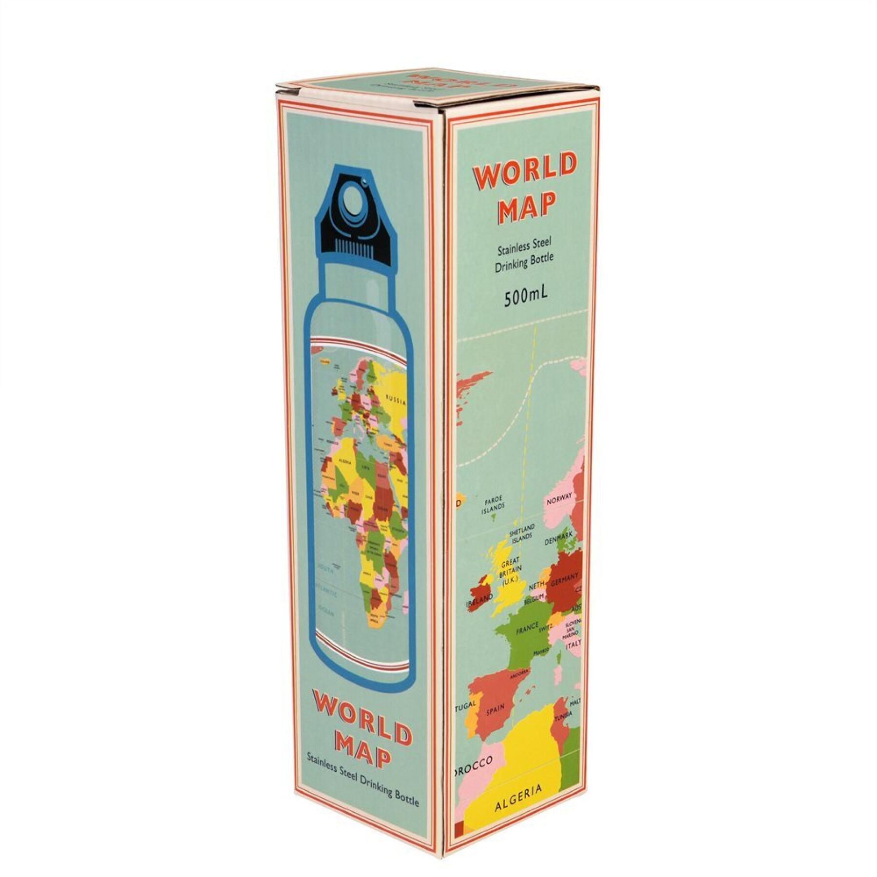 Stainless steel bottle for children Rex London World Map