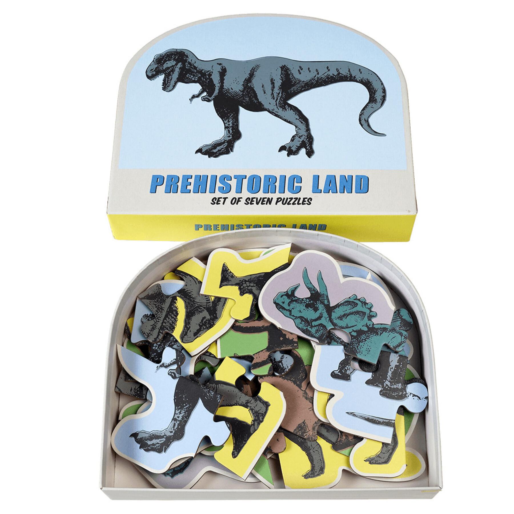 Set of seven puzzles Rex London Prehistoric Land