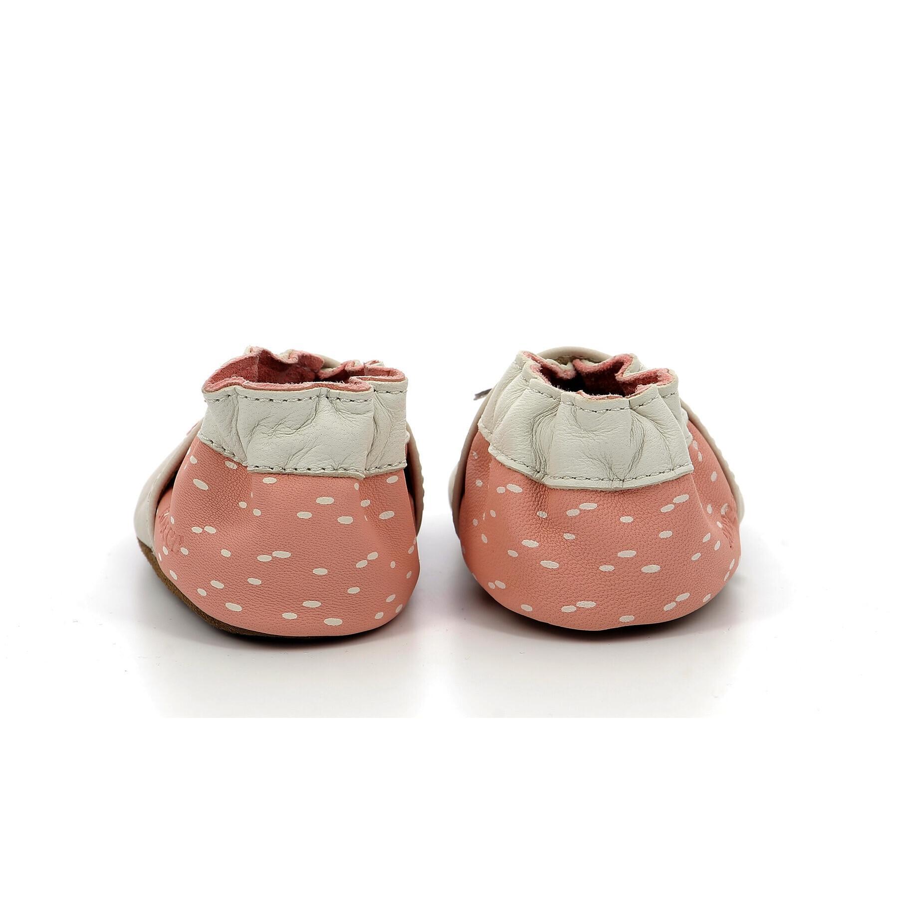 Baby girl slippers Robeez Colorfull Dog