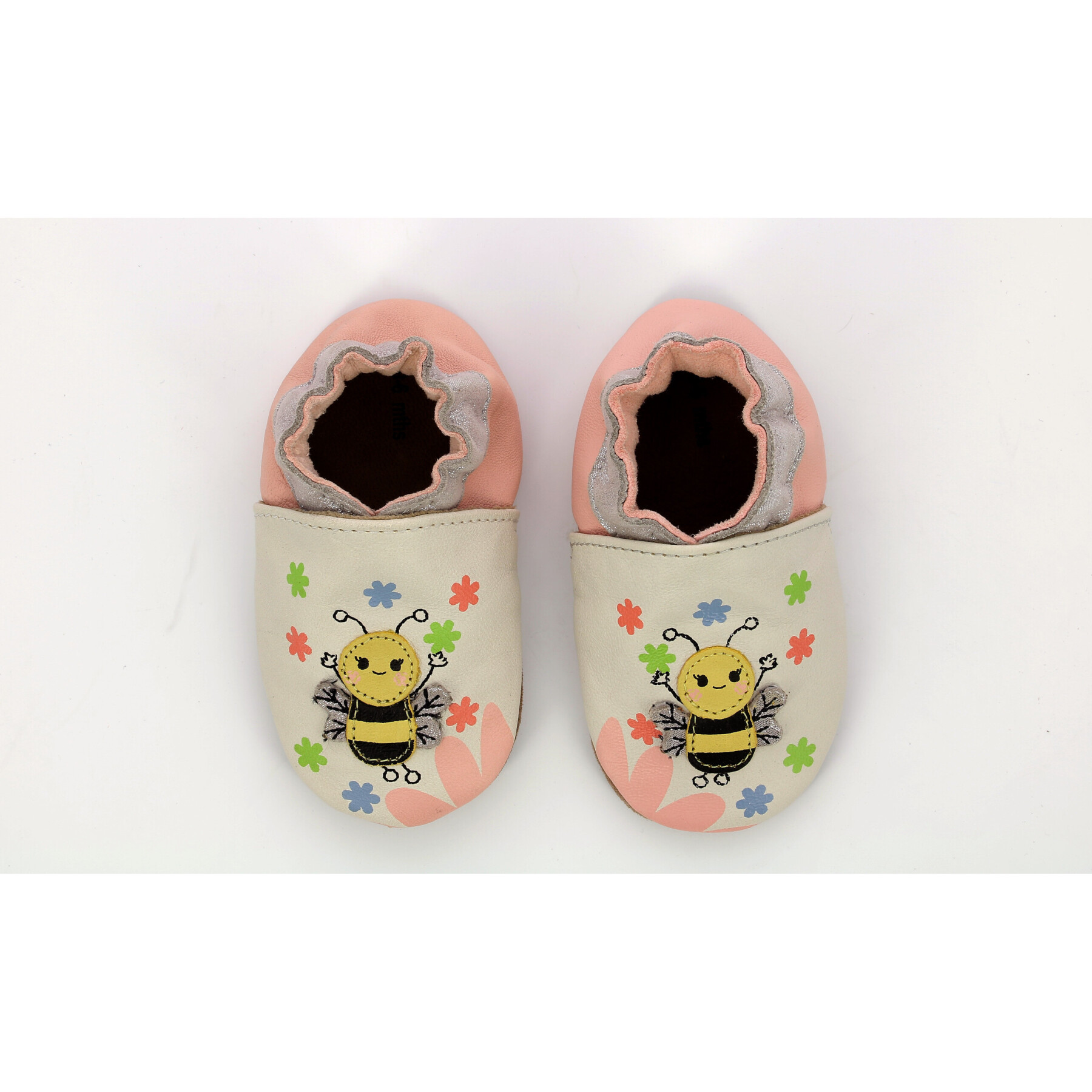 Baby girl slippers Robeez Bee Carefull