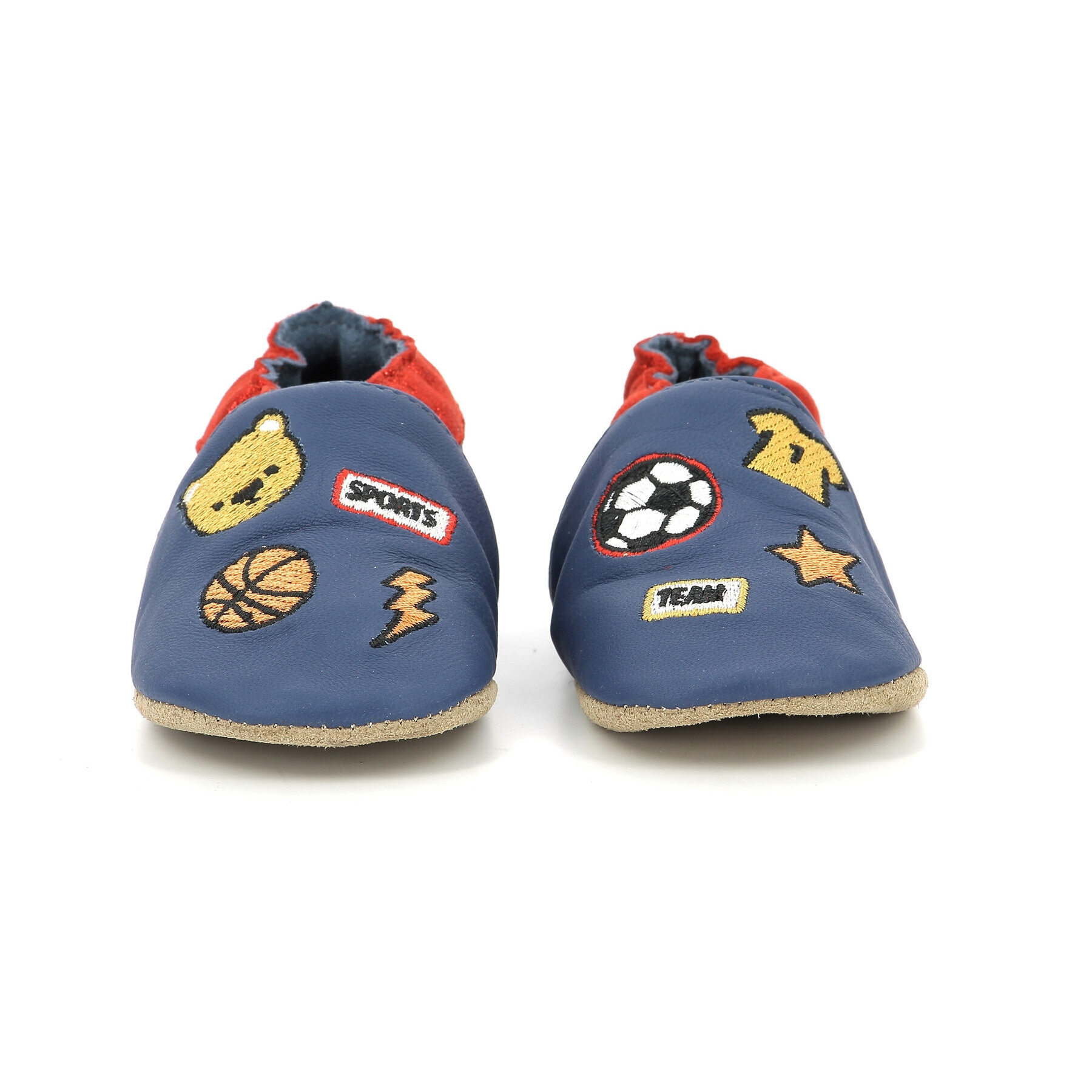 Baby boy slippers Robeez Patch Sports
