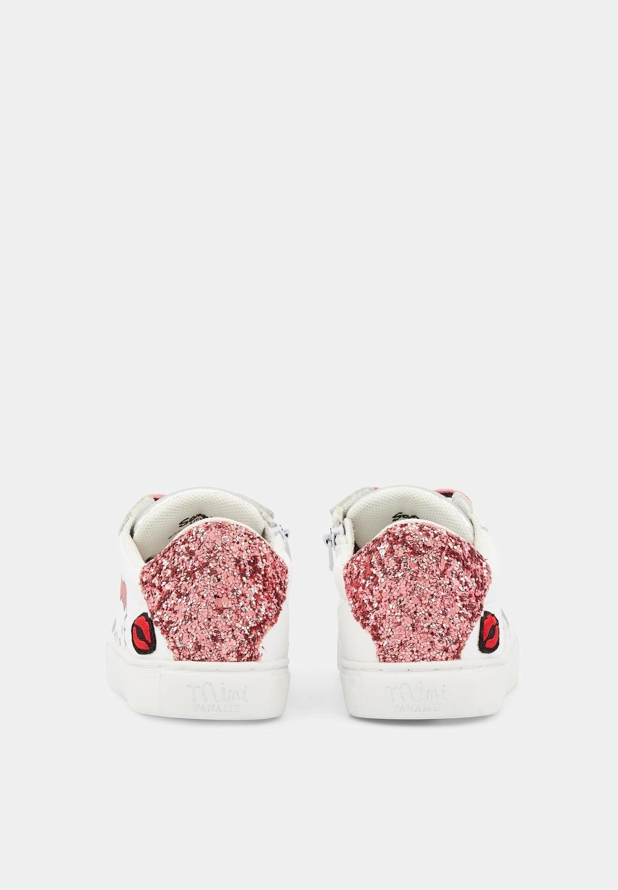 Girl sneakers Bons Baisers de Paname Mini Simone Hello Kitty - Glitter Rose