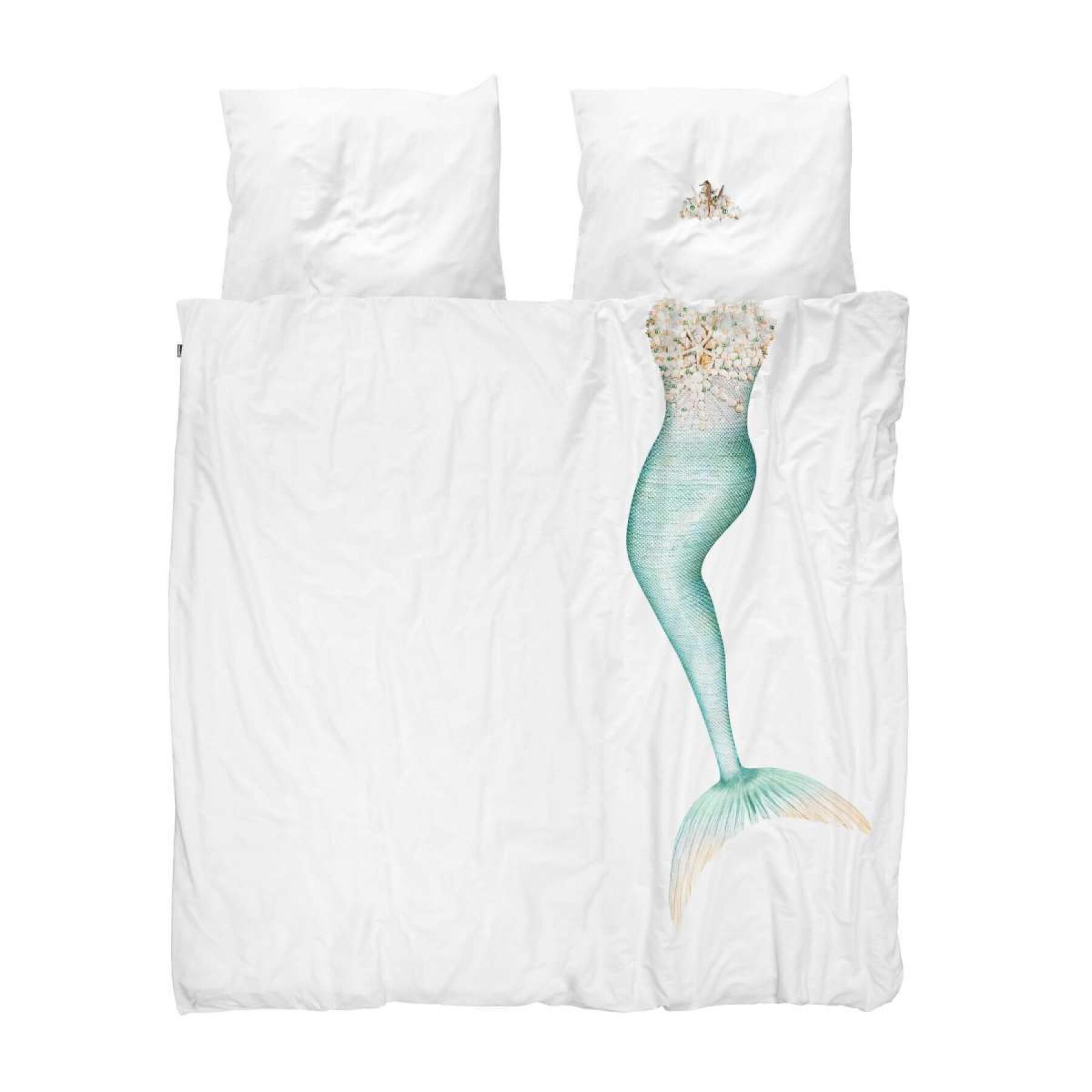 Comforter cover and pillowcase for children Snurk Mermaid