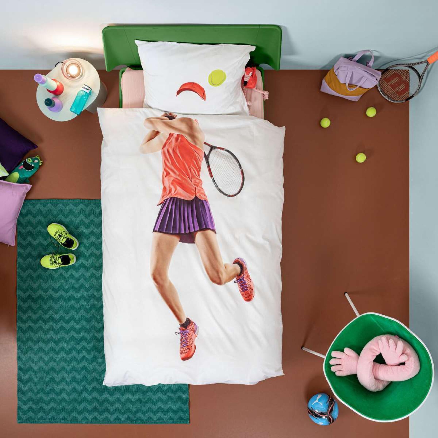 Comforter cover and pillowcase for children Snurk Tennis Pro Light