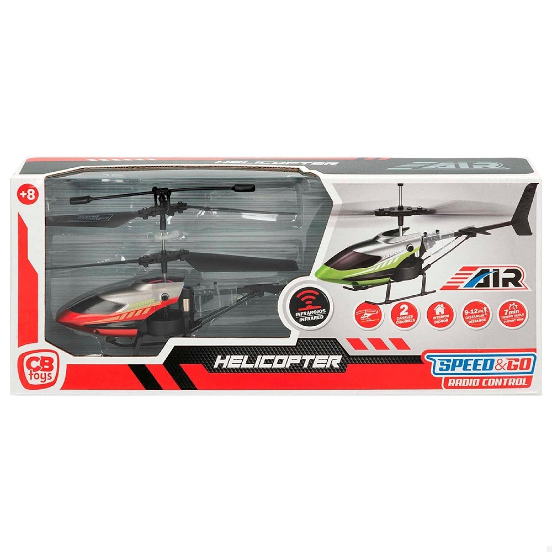 Infrared remote controlled helicopter with two channels Speed & Go