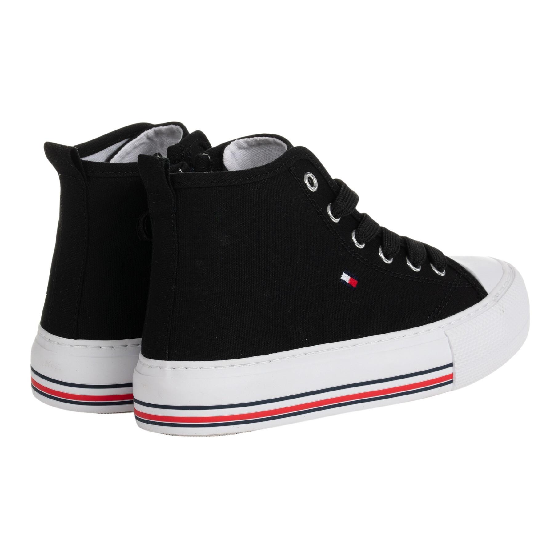 Girl's high top sneakers Tommy Hilfiger Black