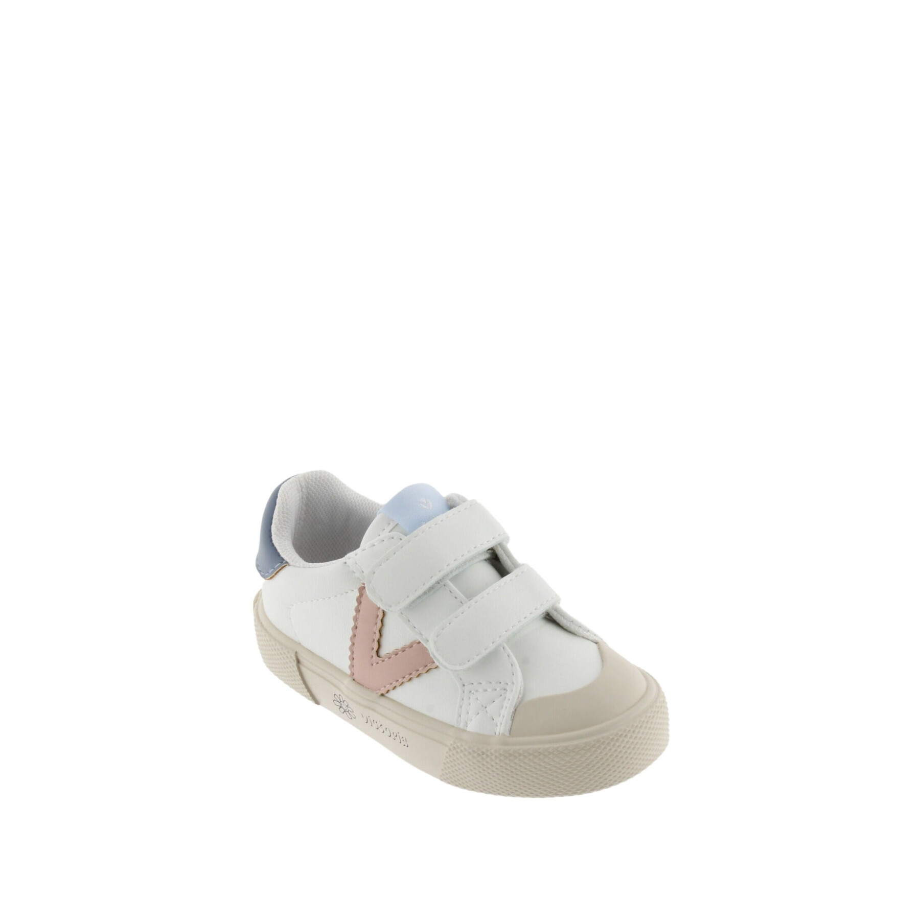 Scratcht leather effect baby sneakers Victoria Tribu