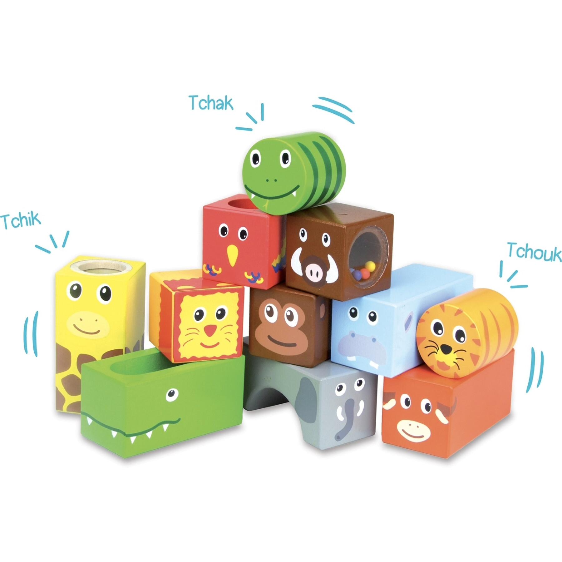 Early learning games sound cubes Vilac Savane